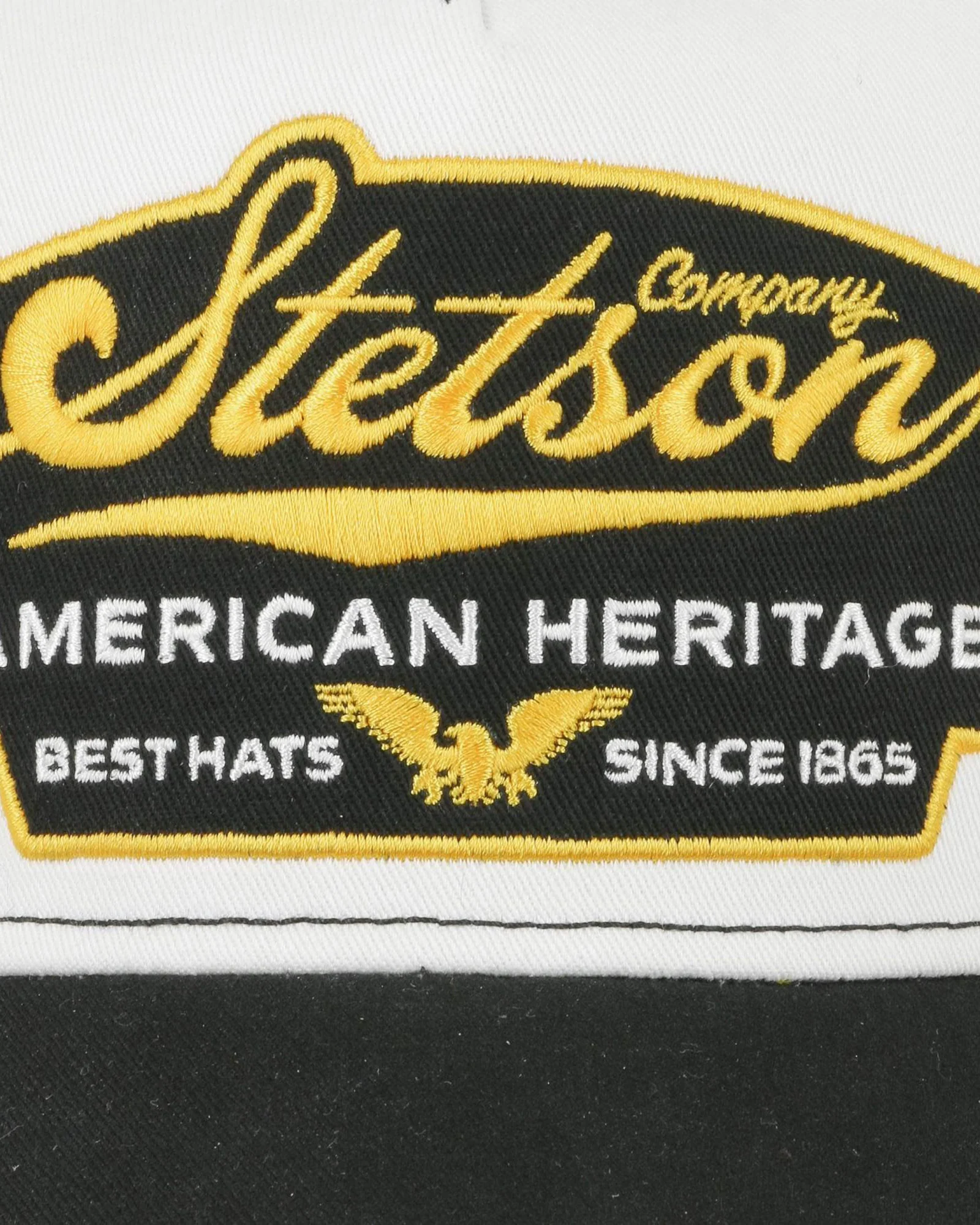 Stetson American Heritage Trucker Cap - Black / White - Image 2