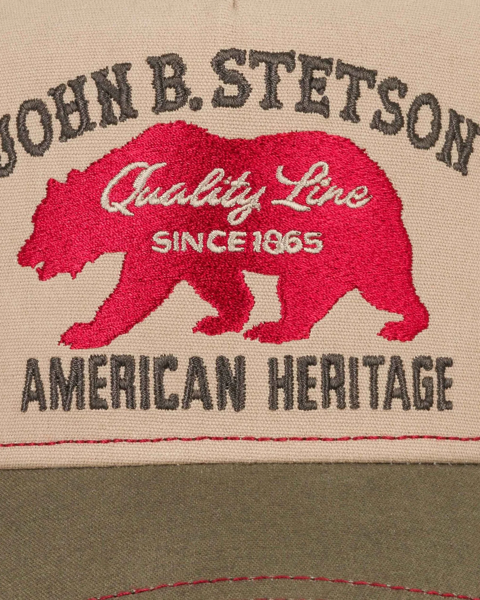 Stetson Bear Trucker Cap - Sand / Khaki - Image 2