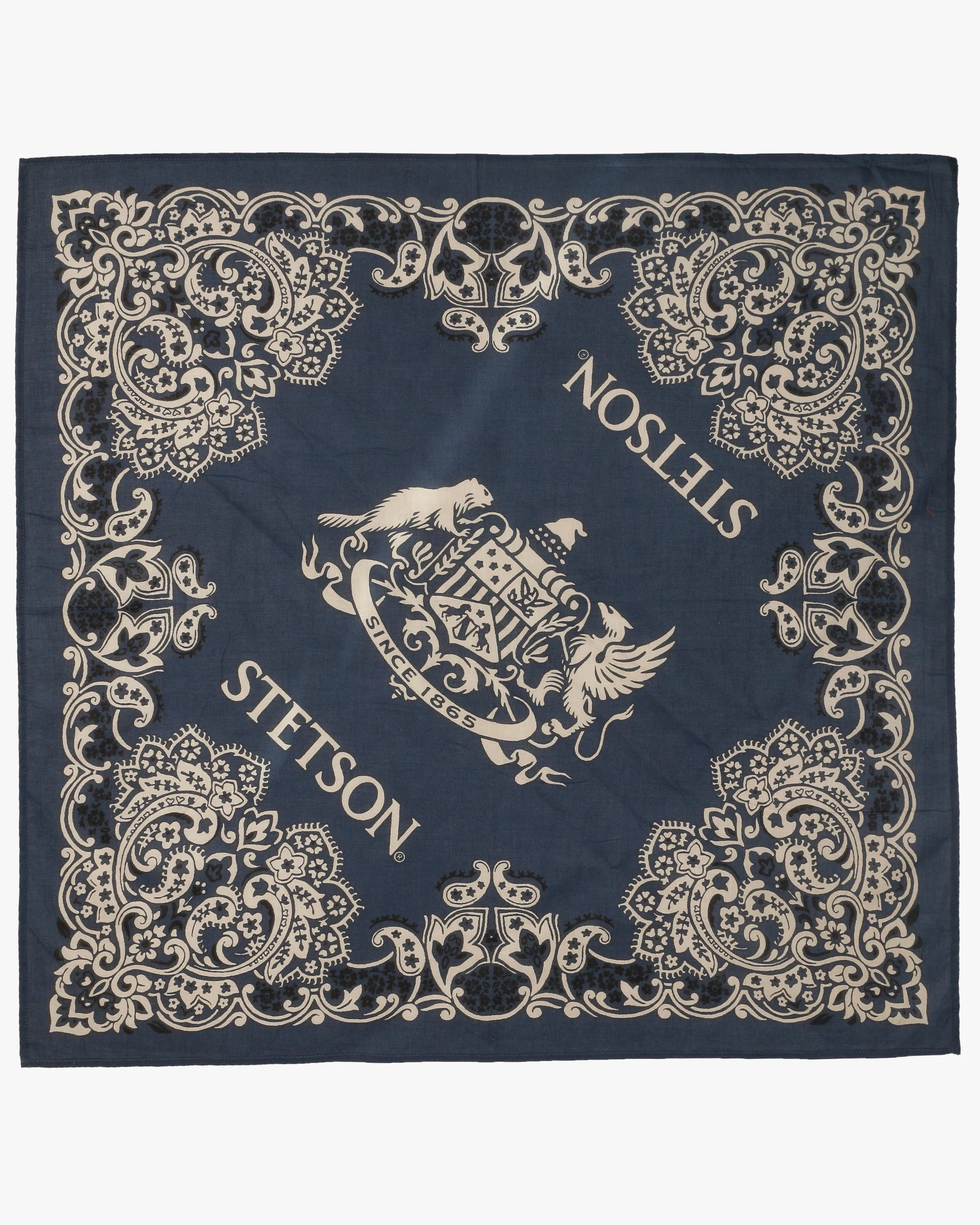 Stetson Cotton Bandana - Navy - Image 3