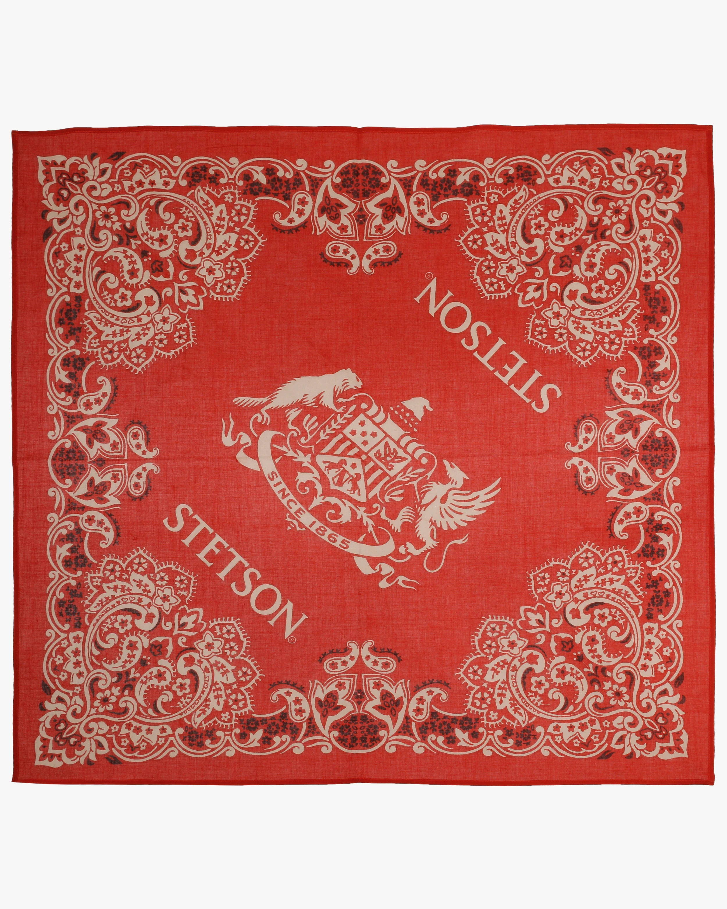 Stetson Cotton Bandana - Red - Image 3