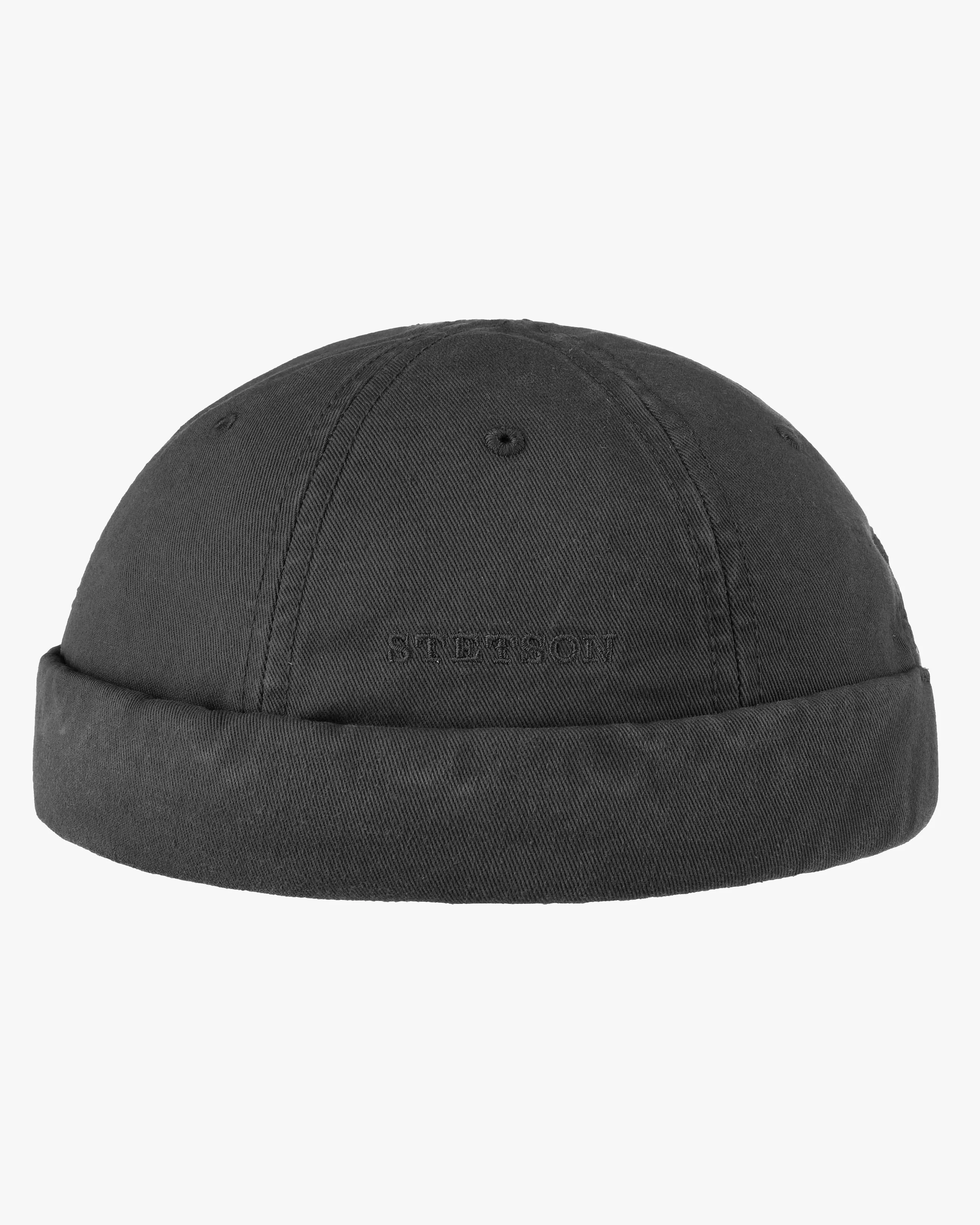 Stetson Cotton Docker Cap - Black