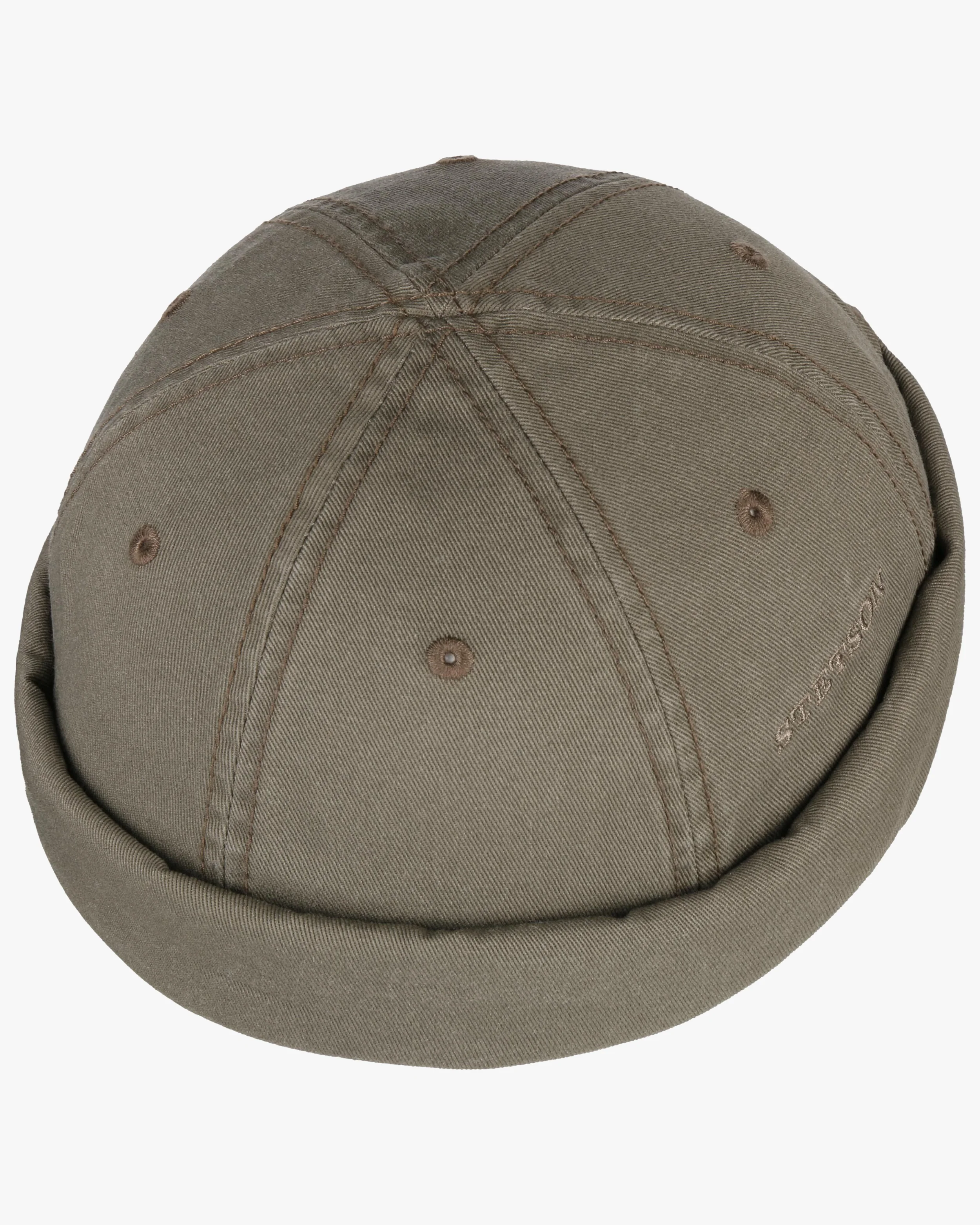 Stetson Cotton Docker Cap - Olive - Image 2