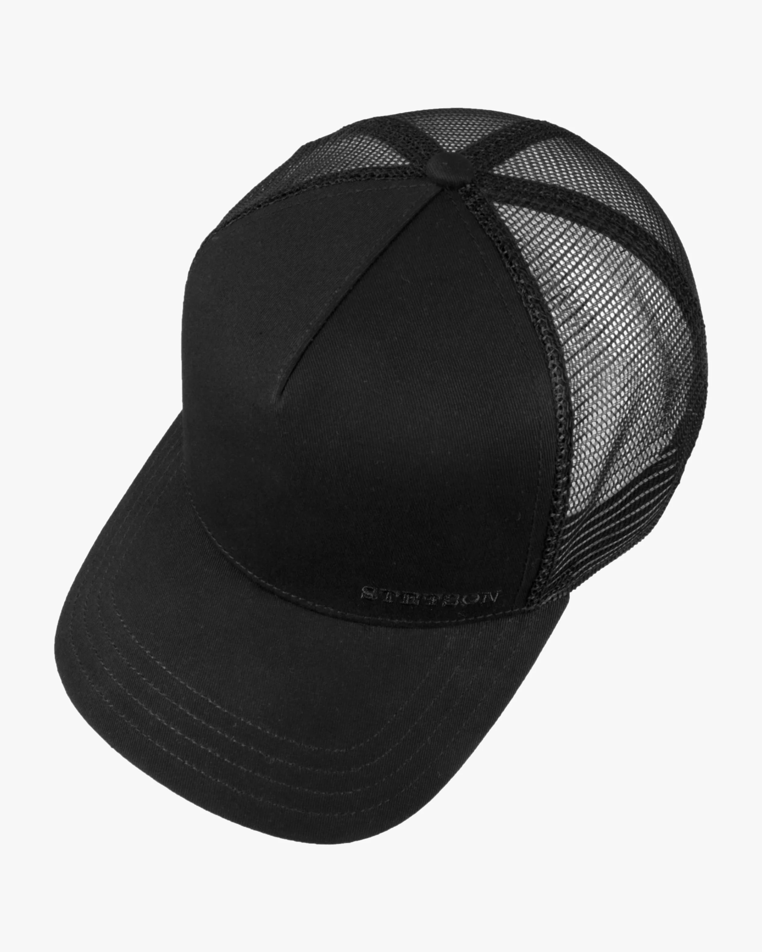 Stetson Cotton Trucker Cap - Black - Image 3