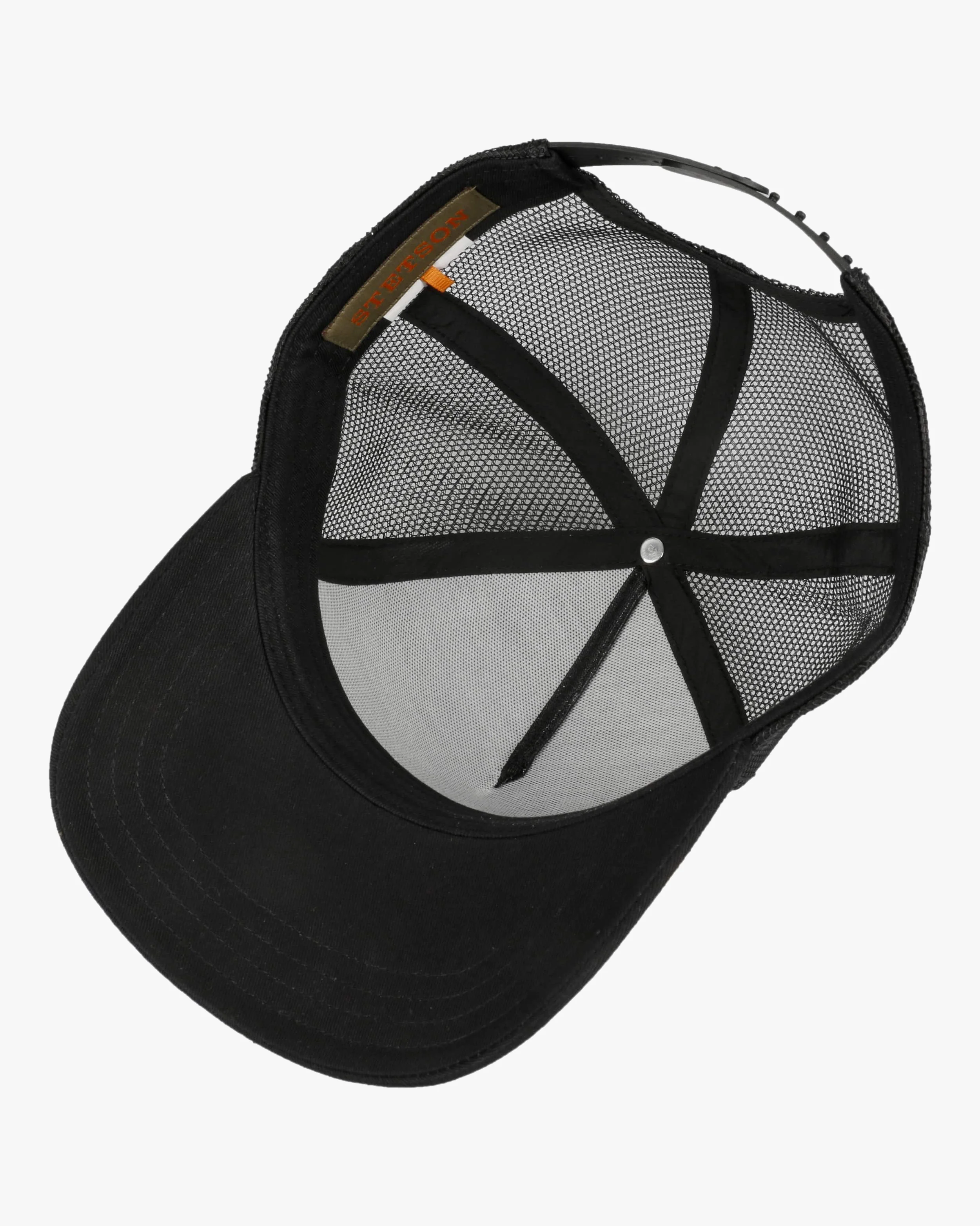 Stetson Cotton Trucker Cap - Black - Image 4