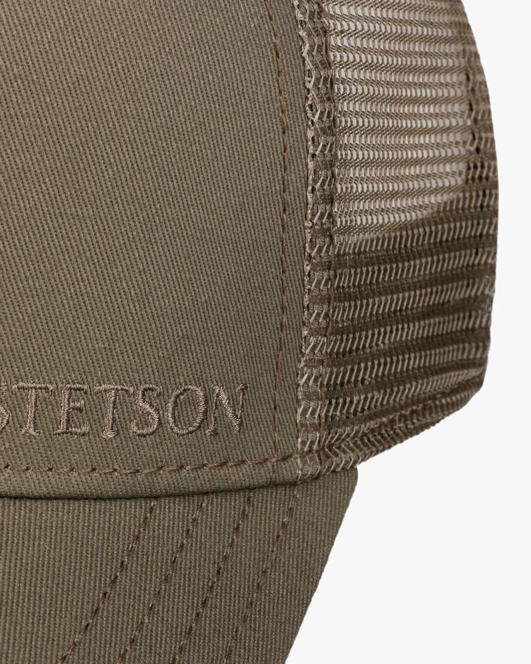Stetson Cotton Trucker Cap - Olive - Image 2
