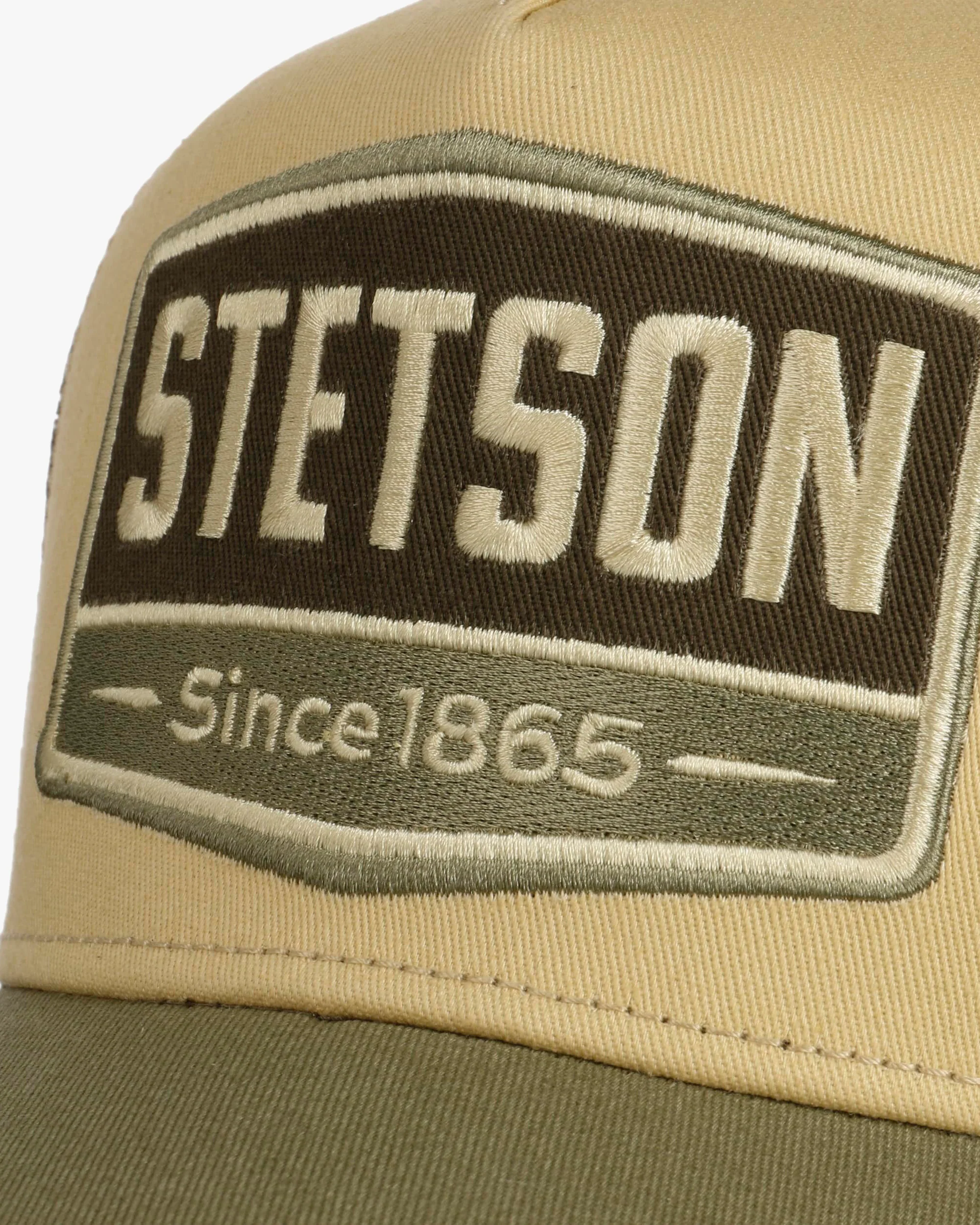 Stetson Gasoline Trucker Cap - Green / Beige - Image 2
