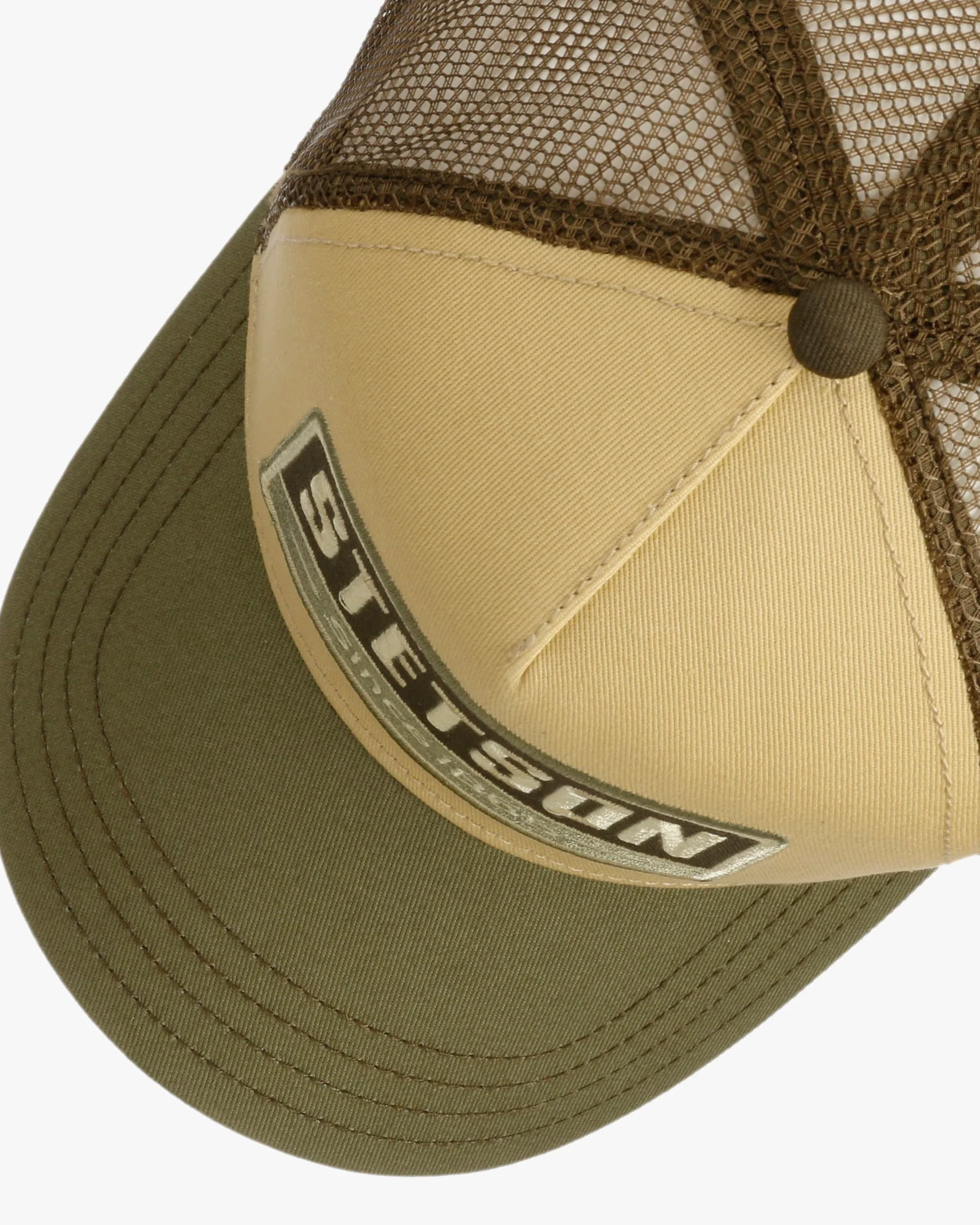 Stetson Gasoline Trucker Cap - Green / Beige - Image 3