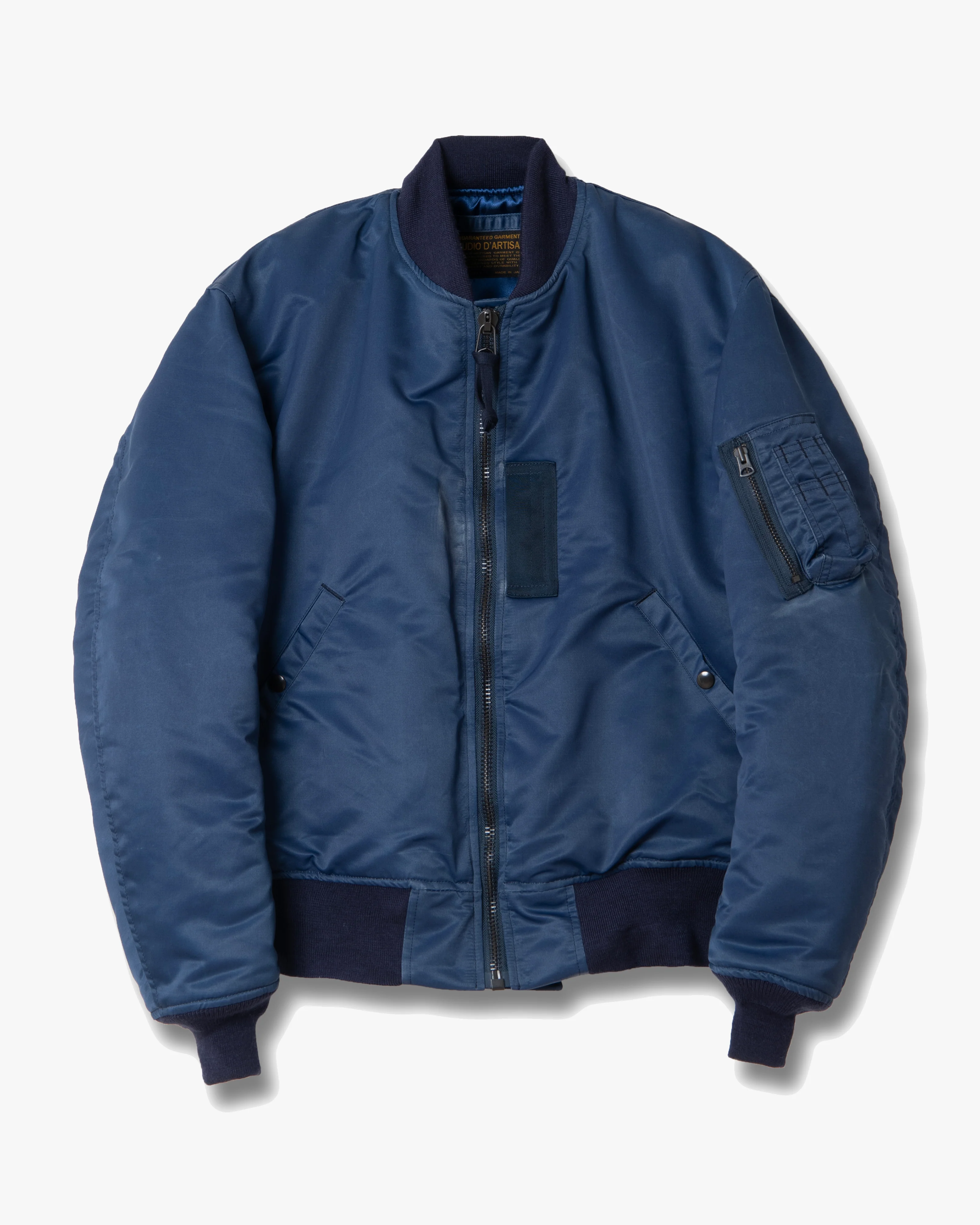 Studio D'Artisan 4623 Indigo MA-1 Jacket - Blue