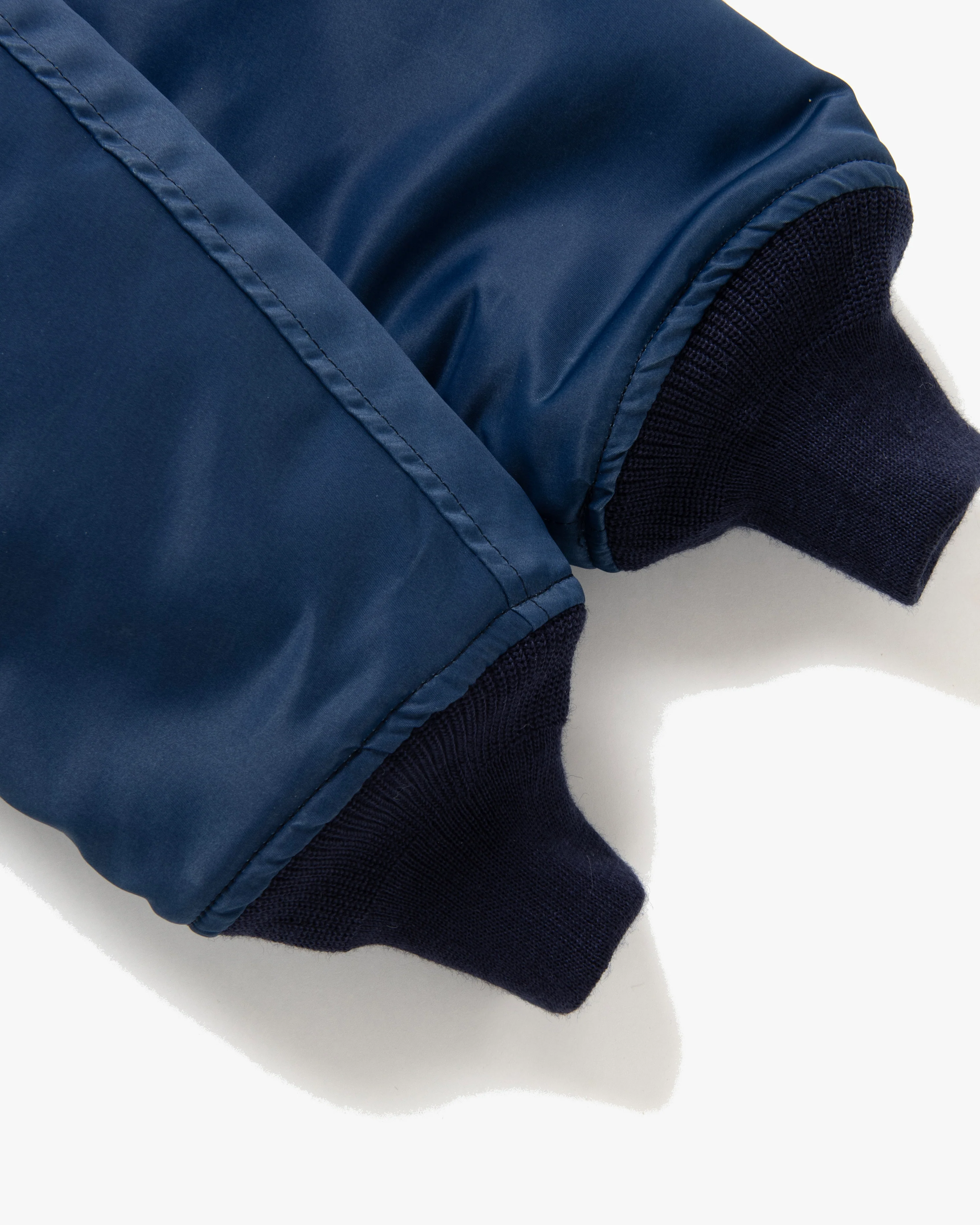 Studio D'Artisan 4623 Indigo MA-1 Jacket - Blue - Image 4