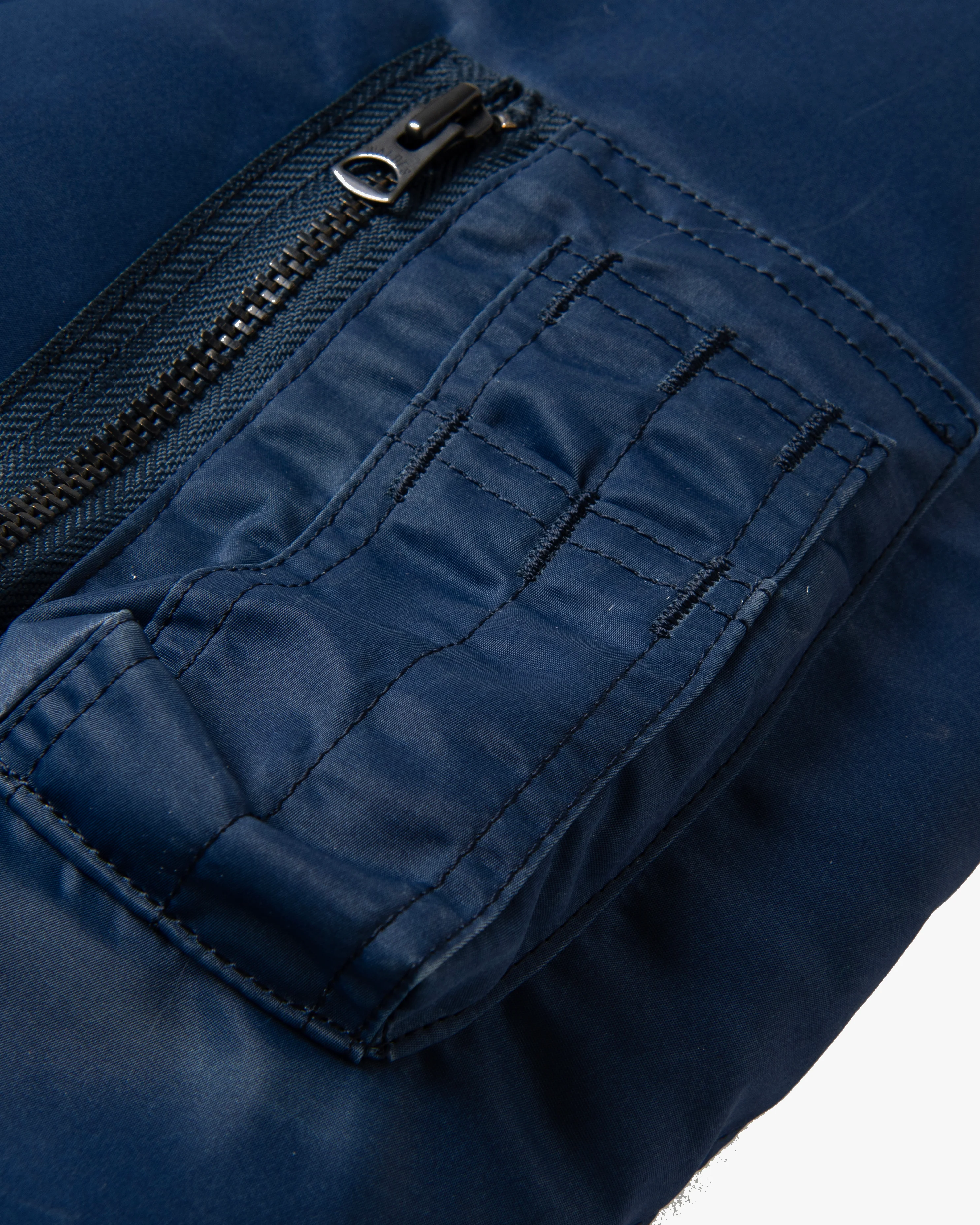 Studio D'Artisan 4623 Indigo MA-1 Jacket - Blue - Image 5