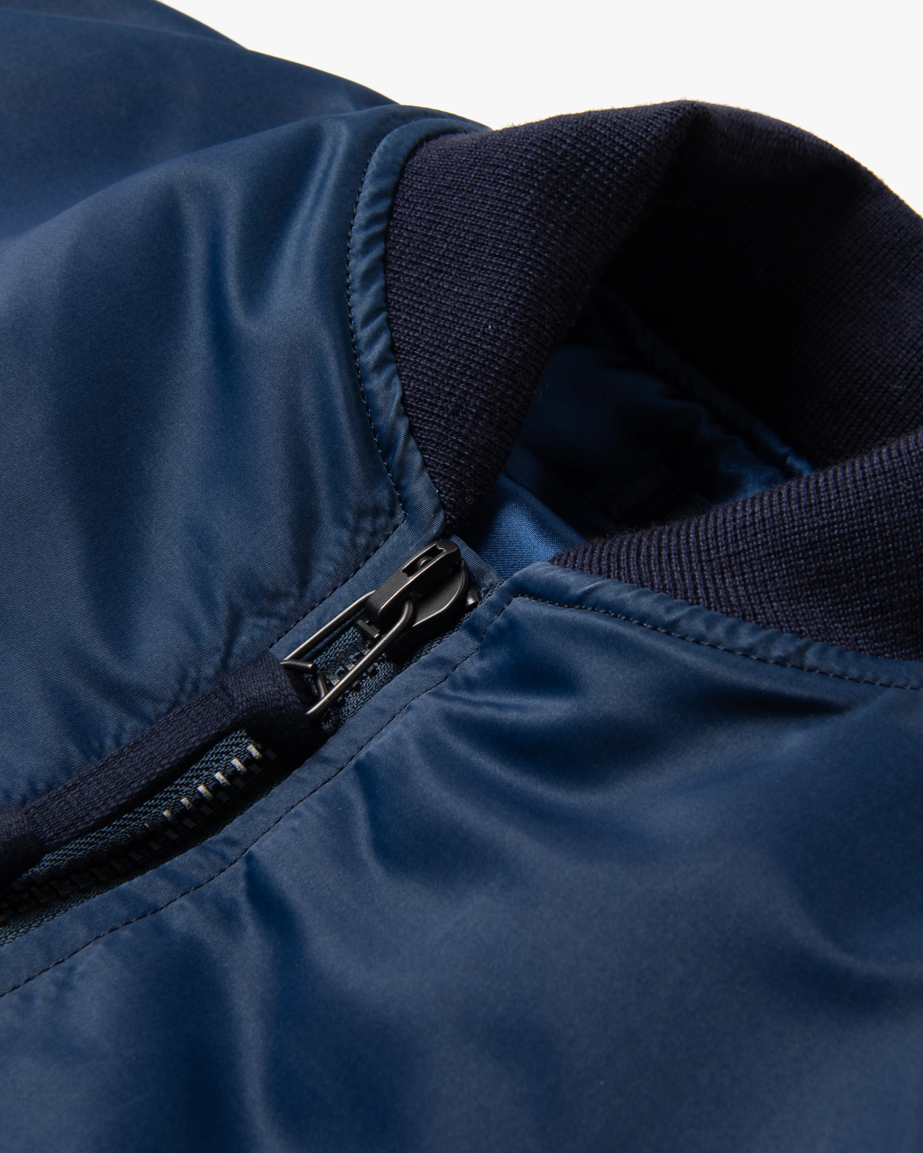 Studio D'Artisan 4623 Indigo MA-1 Jacket - Blue - Image 7