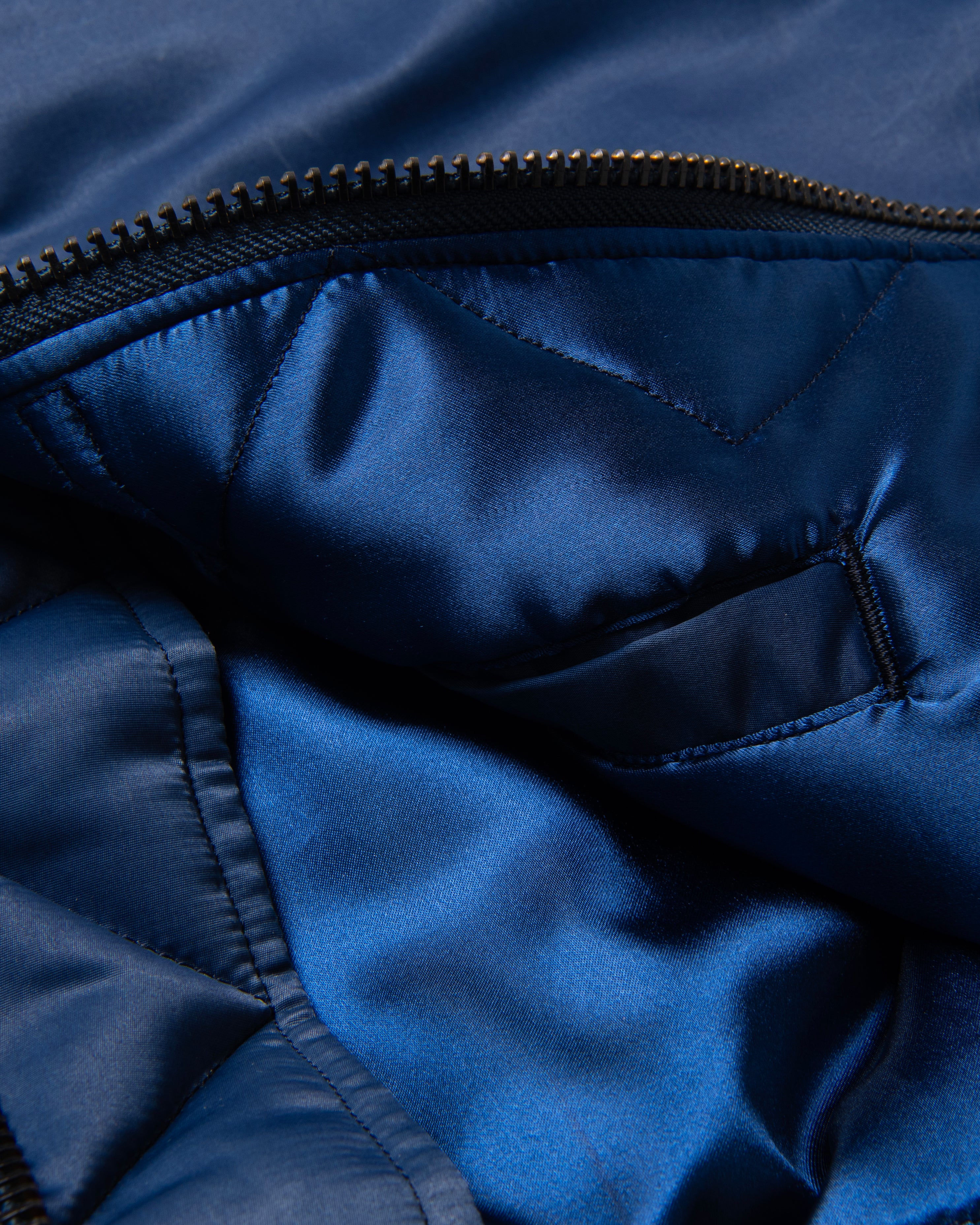 Studio D'Artisan 4623 Indigo MA-1 Jacket - Blue - Image 8