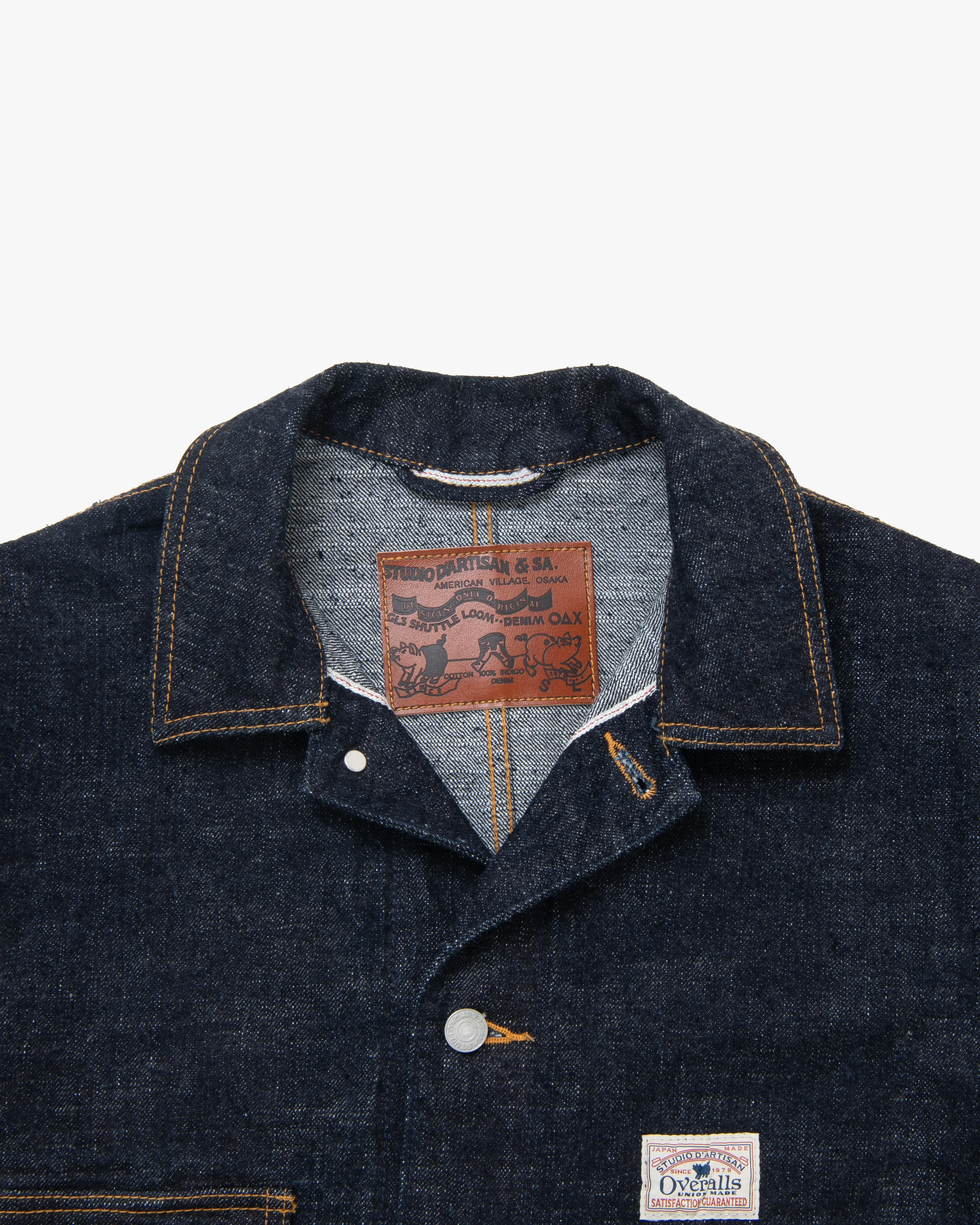 Studio D'Artisan D4620 GL3 Selvedge Denim Coverall - Indigo - Image 3