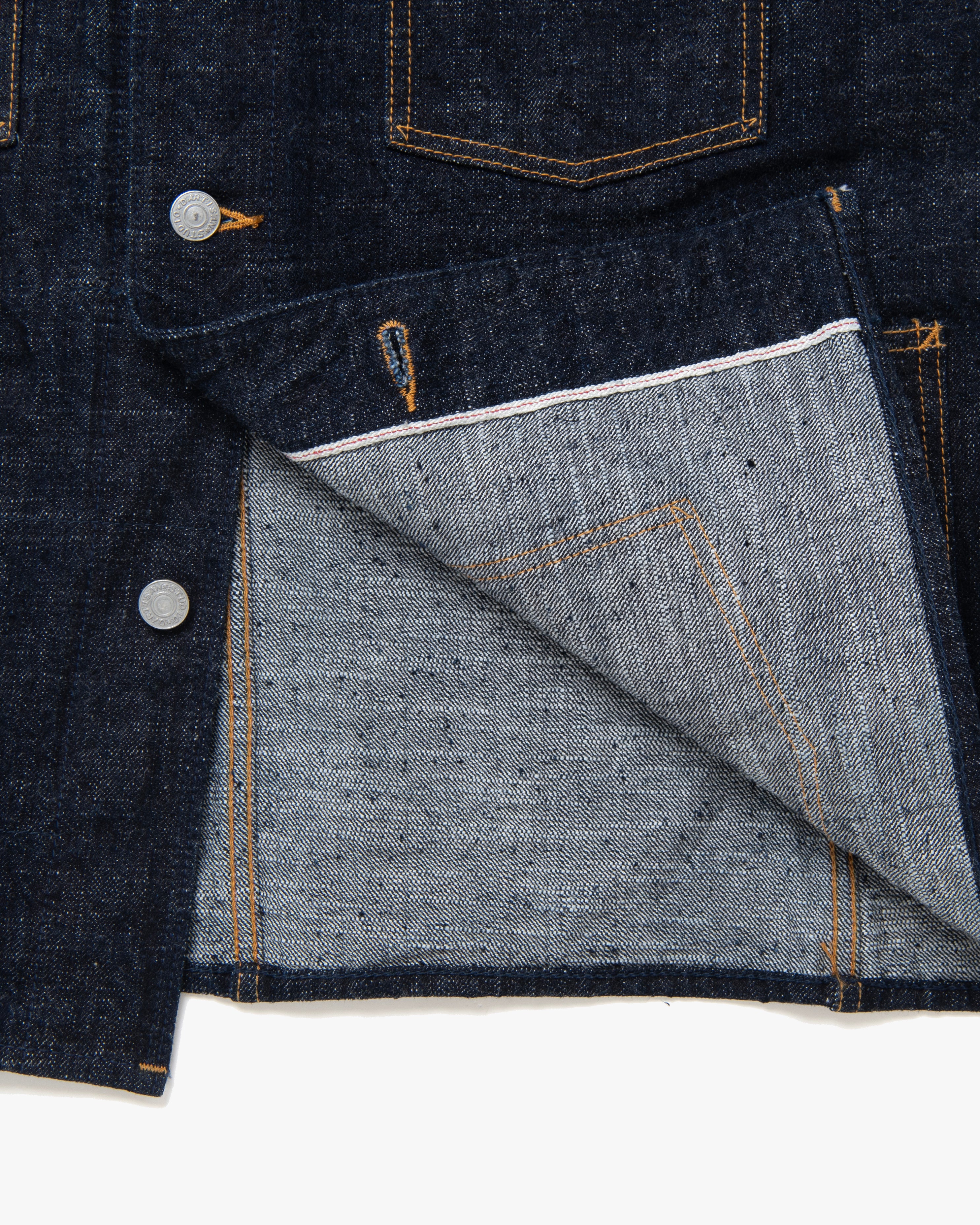 Studio D'Artisan D4620 GL3 Selvedge Denim Coverall - Indigo - Image 6