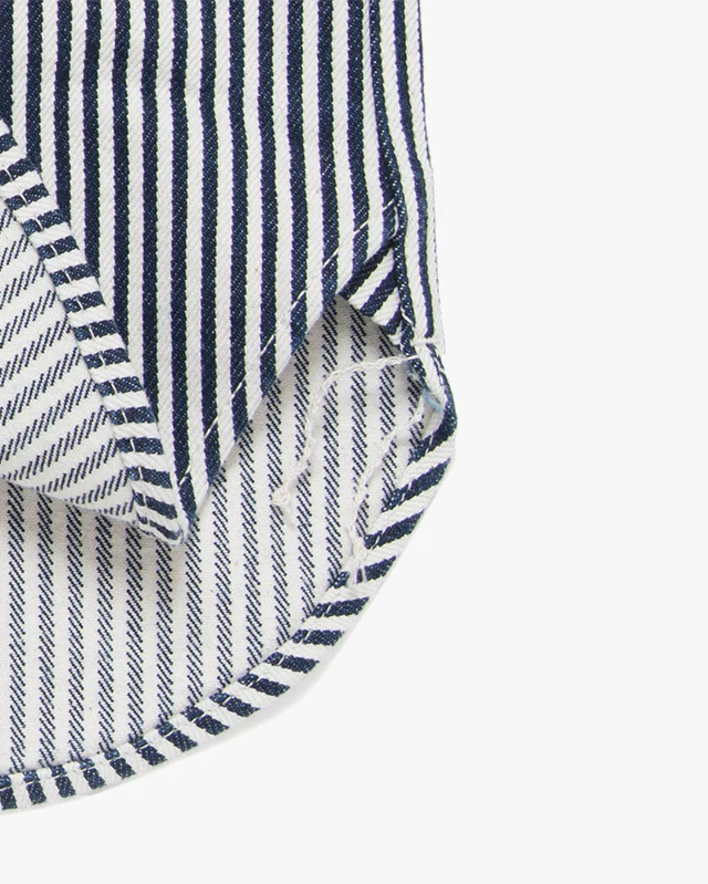 Studio D'Artisan D5335H 14oz Hickory Work Shirt - Indigo Onewash - Image 5