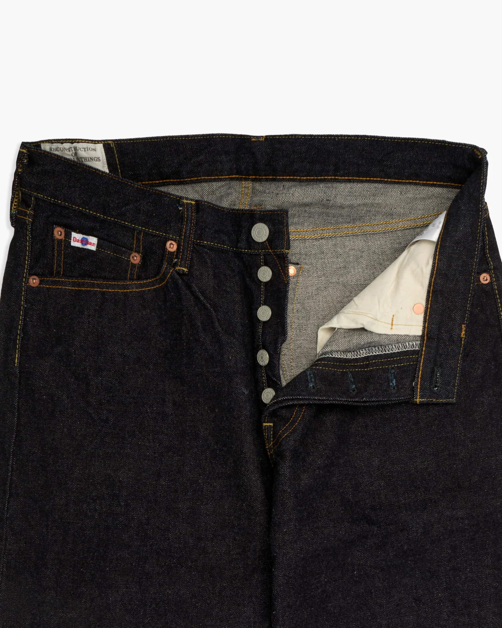 Studio D'Artisan SD-101 15oz Selvedge Regular Straight Mens Jeans - Onewash - Image 7