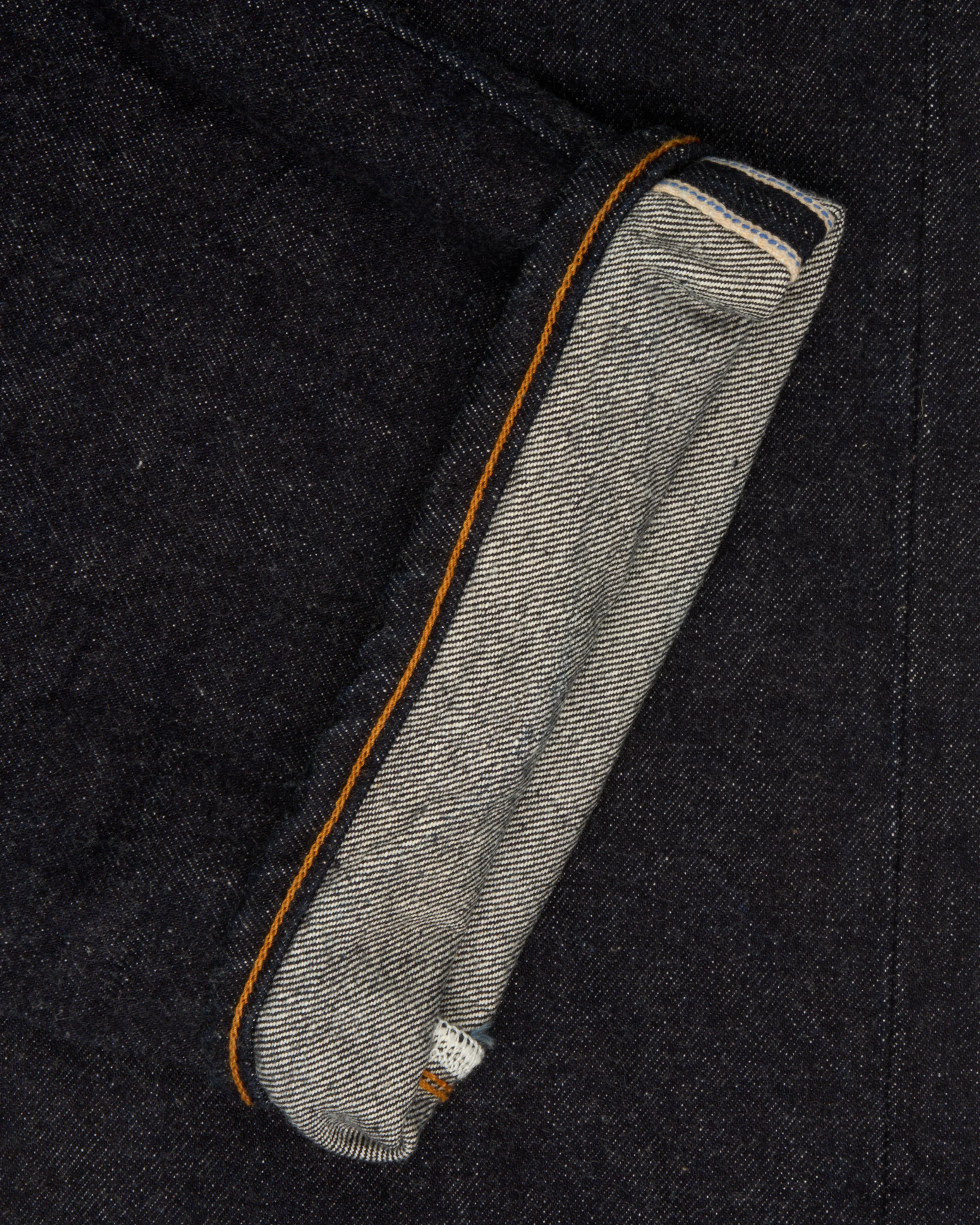 Studio D'Artisan SD-103 Slim Straight Mens Jeans - 15oz Indigo Selvedge / Onewash - Image 9