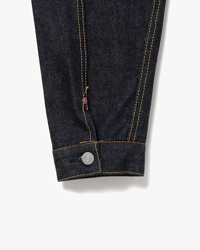 Studio D'Artisan SD-412 Type II Selvedge Denim Jacket - Indigo Onewash - Image 6