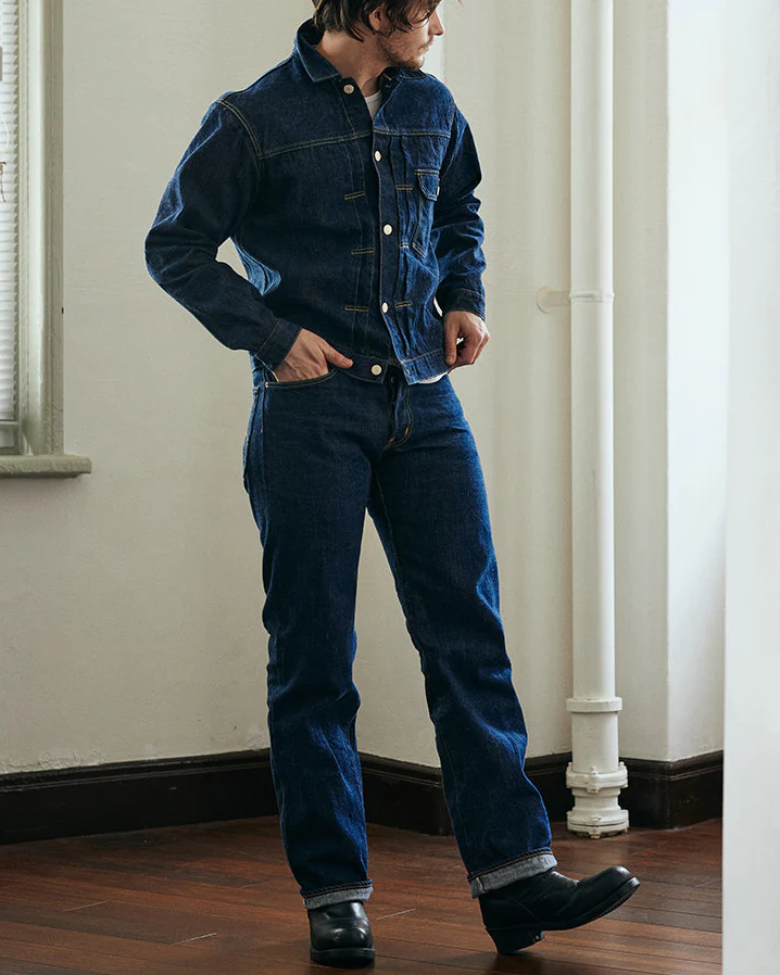 Studio D'Artisan SD-DO1 'The Origin' Regular Straight 15oz Selvedge Jeans - Onewash - Image 3