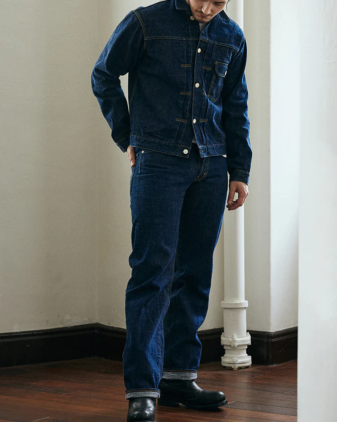 Studio D'Artisan SD-DO1 'The Origin' Regular Straight 15oz Selvedge Jeans - Onewash - Image 4