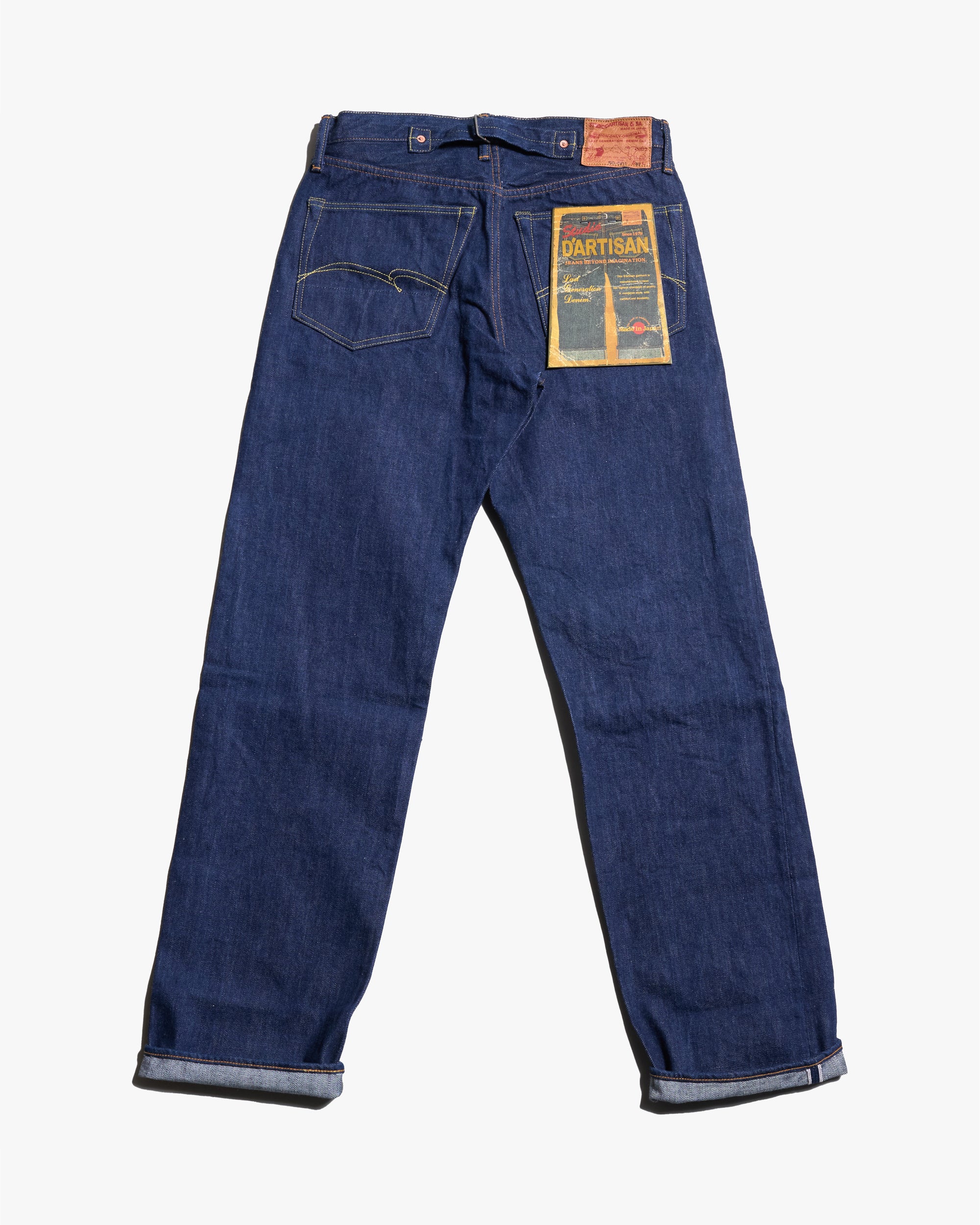 Studio D'Artisan SD-DO1 'The Origin' Regular Straight 15oz Selvedge Jeans - Onewash - Image 6