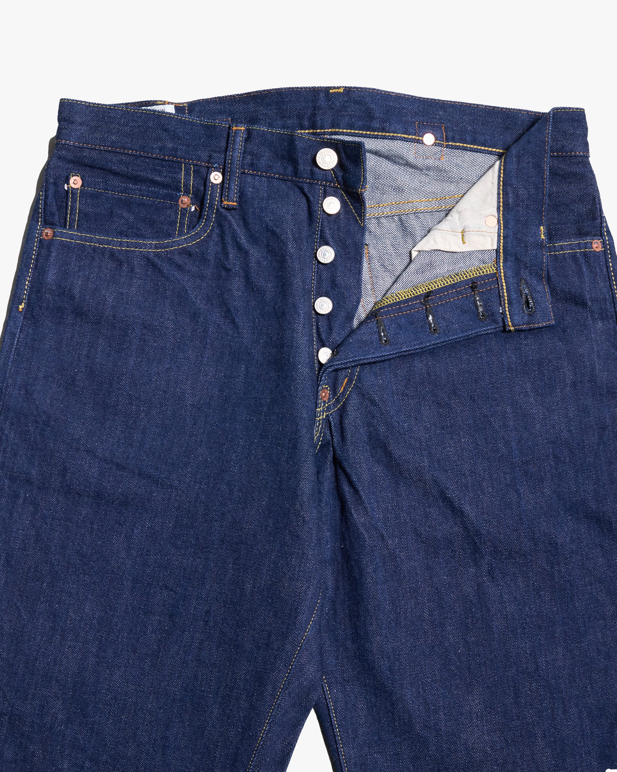 Studio D'Artisan SD-DO1 'The Origin' Regular Straight 15oz Selvedge Jeans - Onewash - Image 8