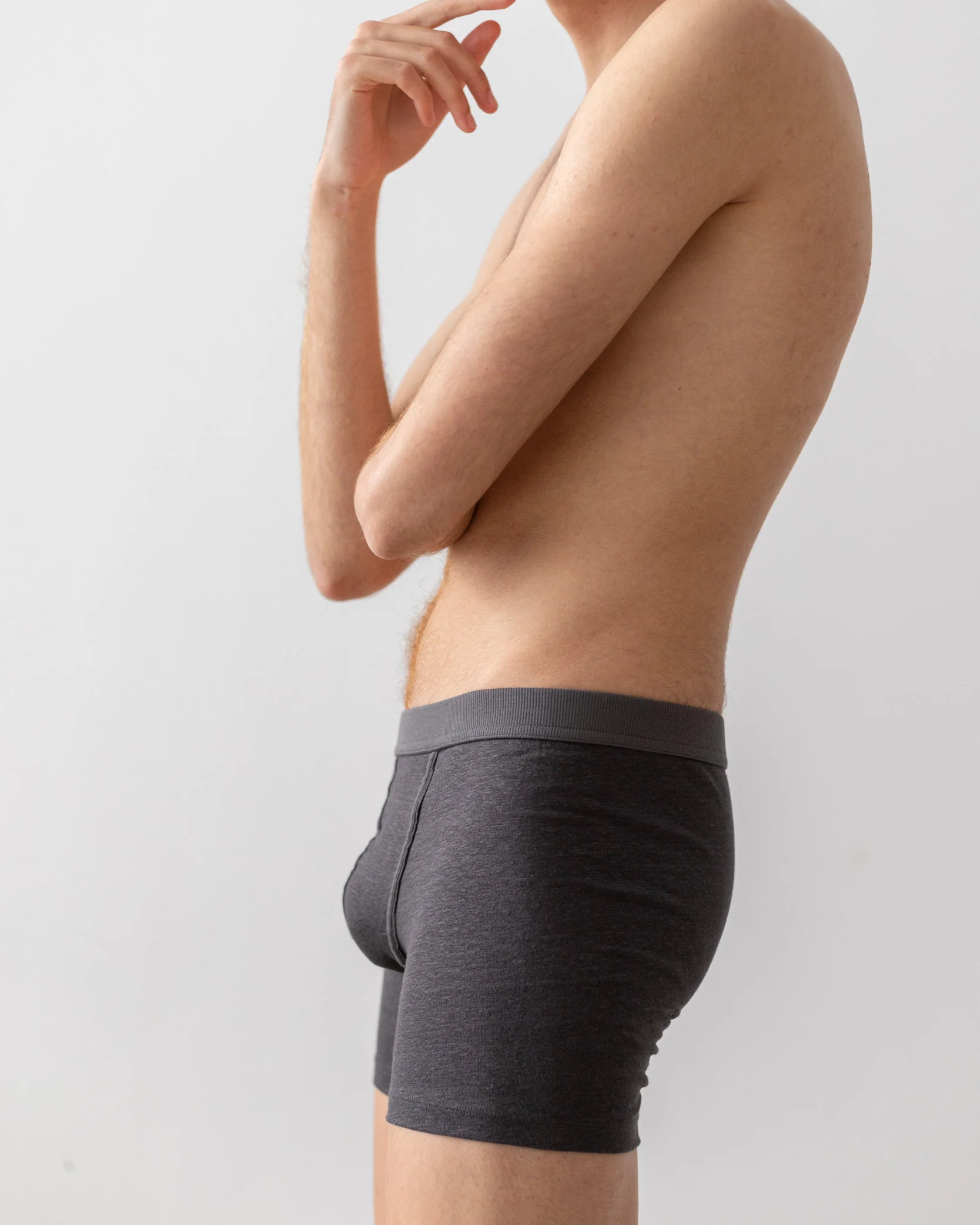 TA-CT Cervin Linen Boxer Briefs - Anthracite - Image 10