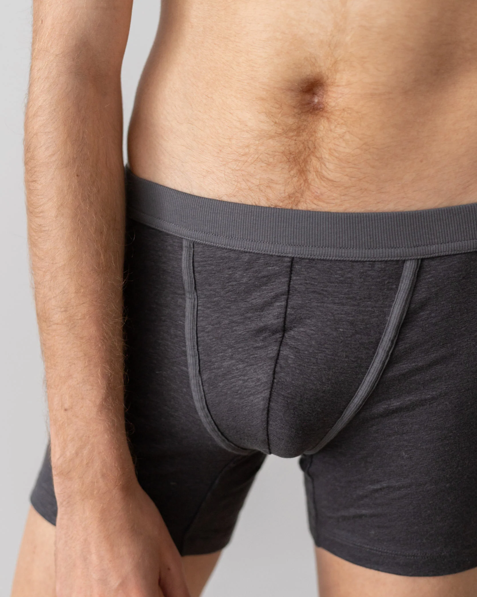 TA-CT Cervin Linen Boxer Briefs - Anthracite - Image 7