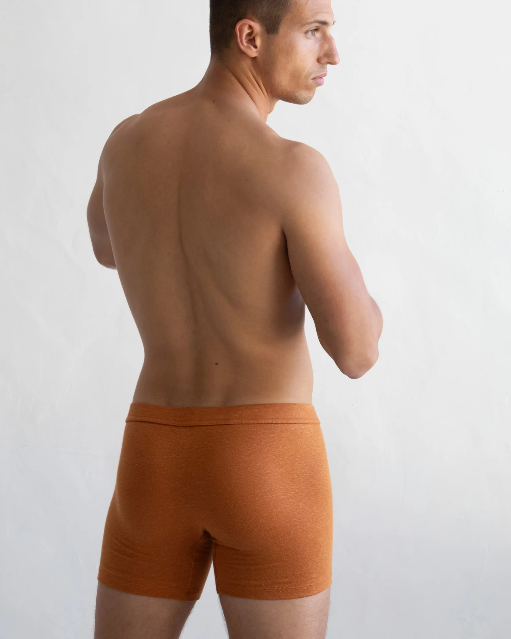 TA-CT Cervin Linen Boxer Briefs - Burnt Orange - Image 10
