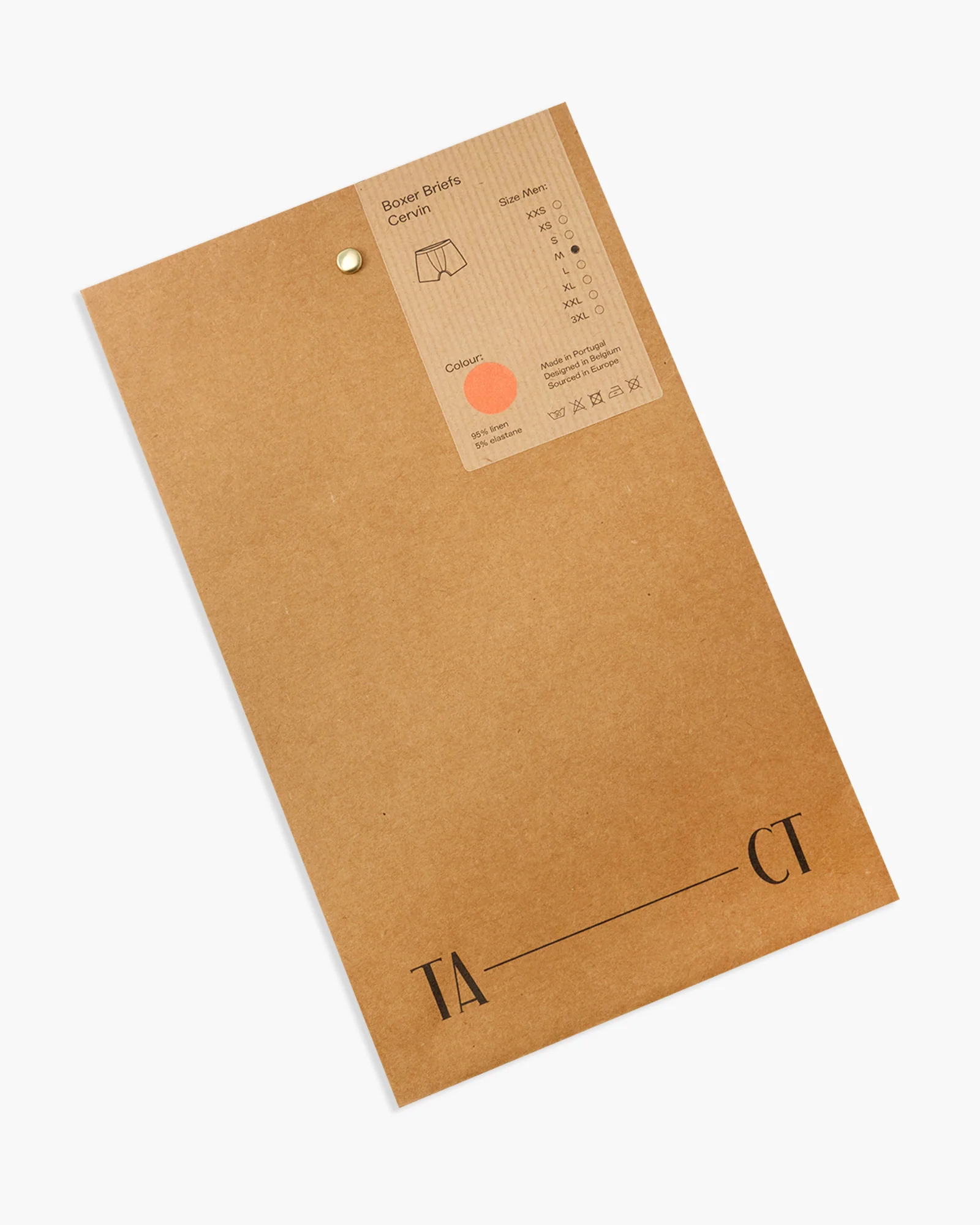 TA-CT Cervin Linen Boxer Briefs - Burnt Orange - Image 2