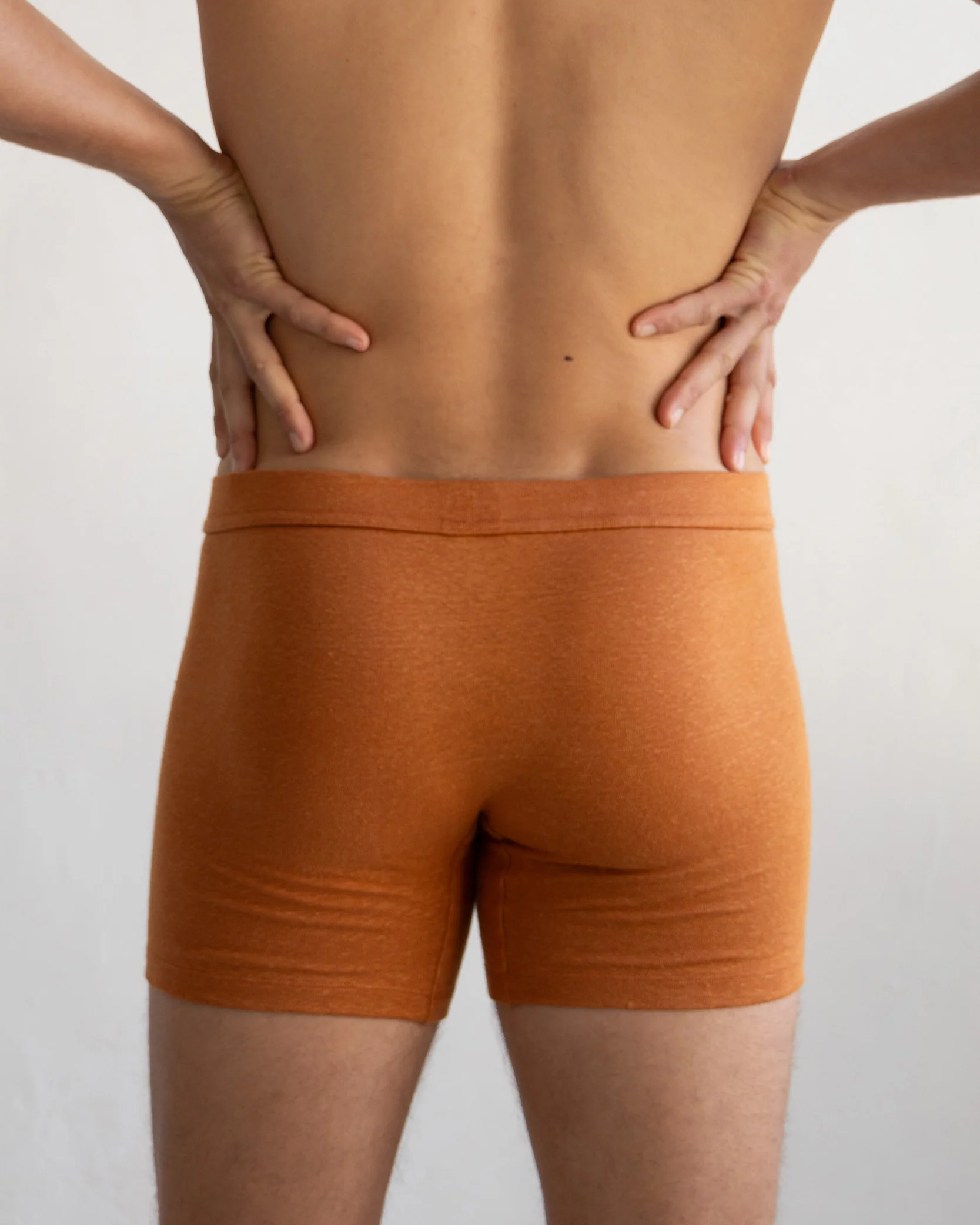 TA-CT Cervin Linen Boxer Briefs - Burnt Orange - Image 9