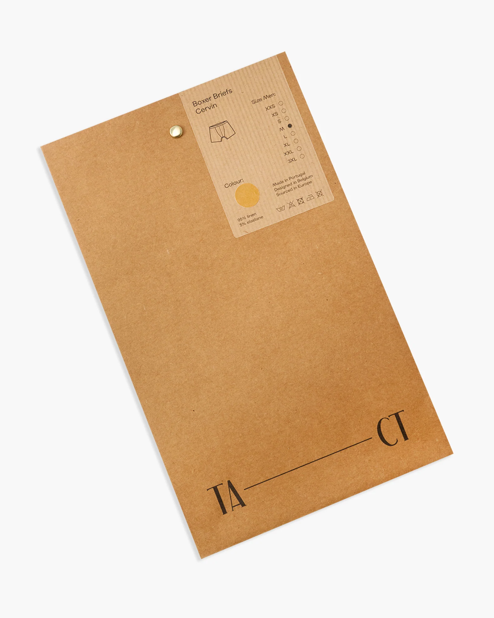 TA-CT Cervin Linen Boxer Briefs - Saffron - Image 2