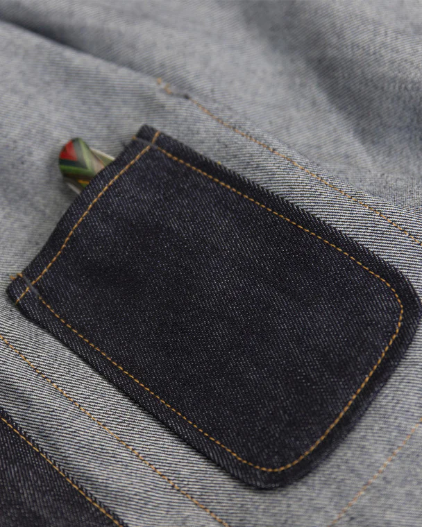 Tellason Coverall Jacket - 16.5oz Kaihara Selvedge Denim - Image 5