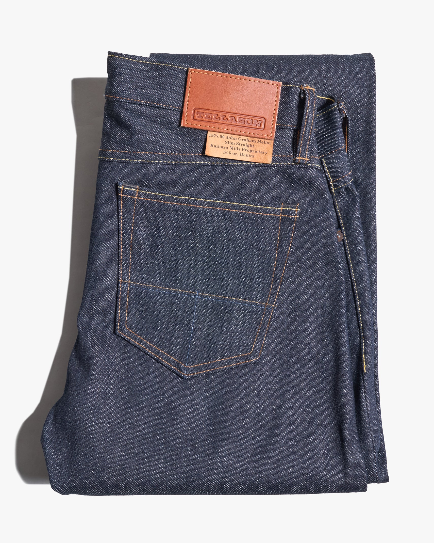 Tellason John Graham Mellor Slim Straight Mens Jeans - 16.5oz Kaihara Selvedge Denim