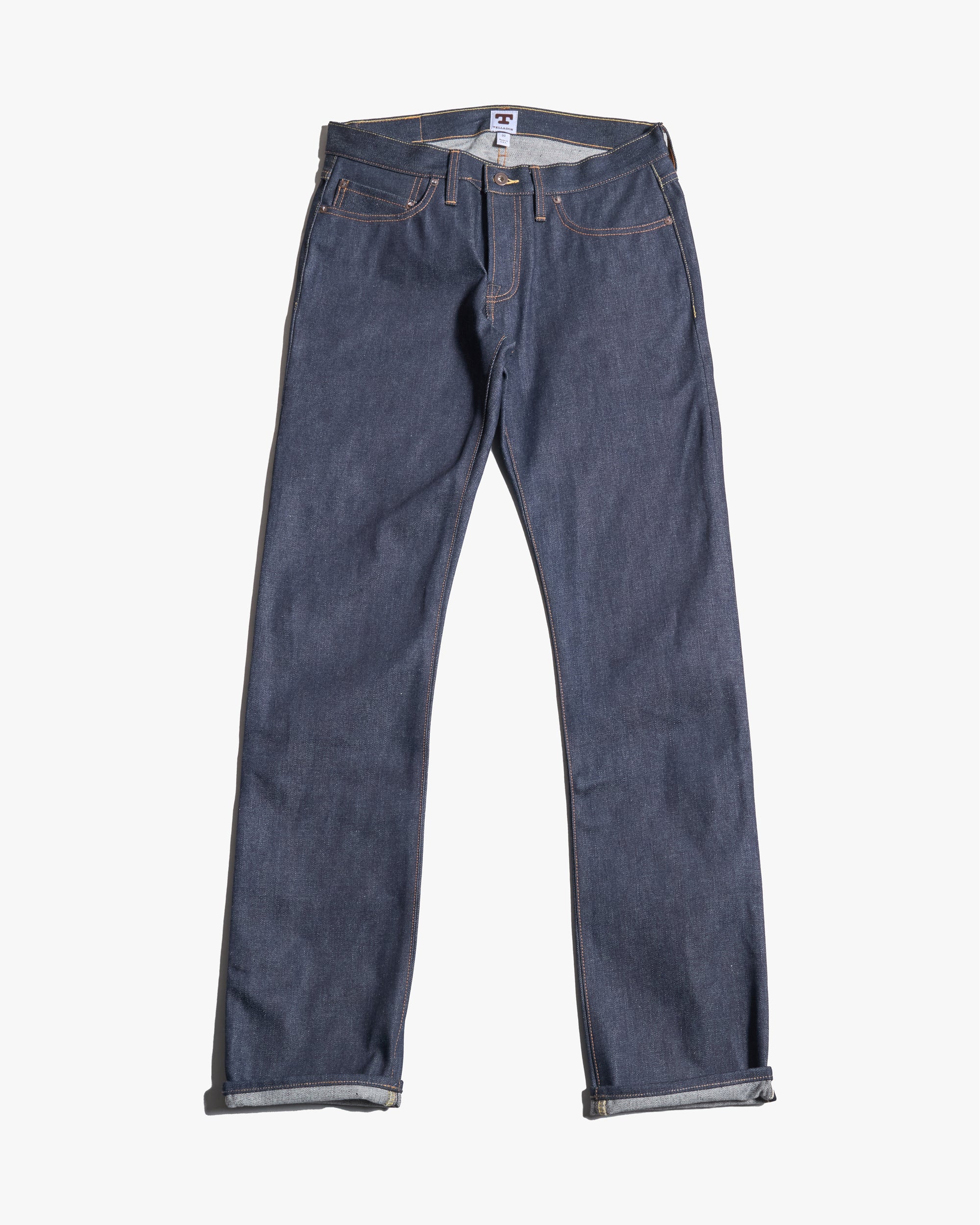 Tellason John Graham Mellor Slim Straight Mens Jeans - 16.5oz Kaihara Selvedge Denim - Image 3