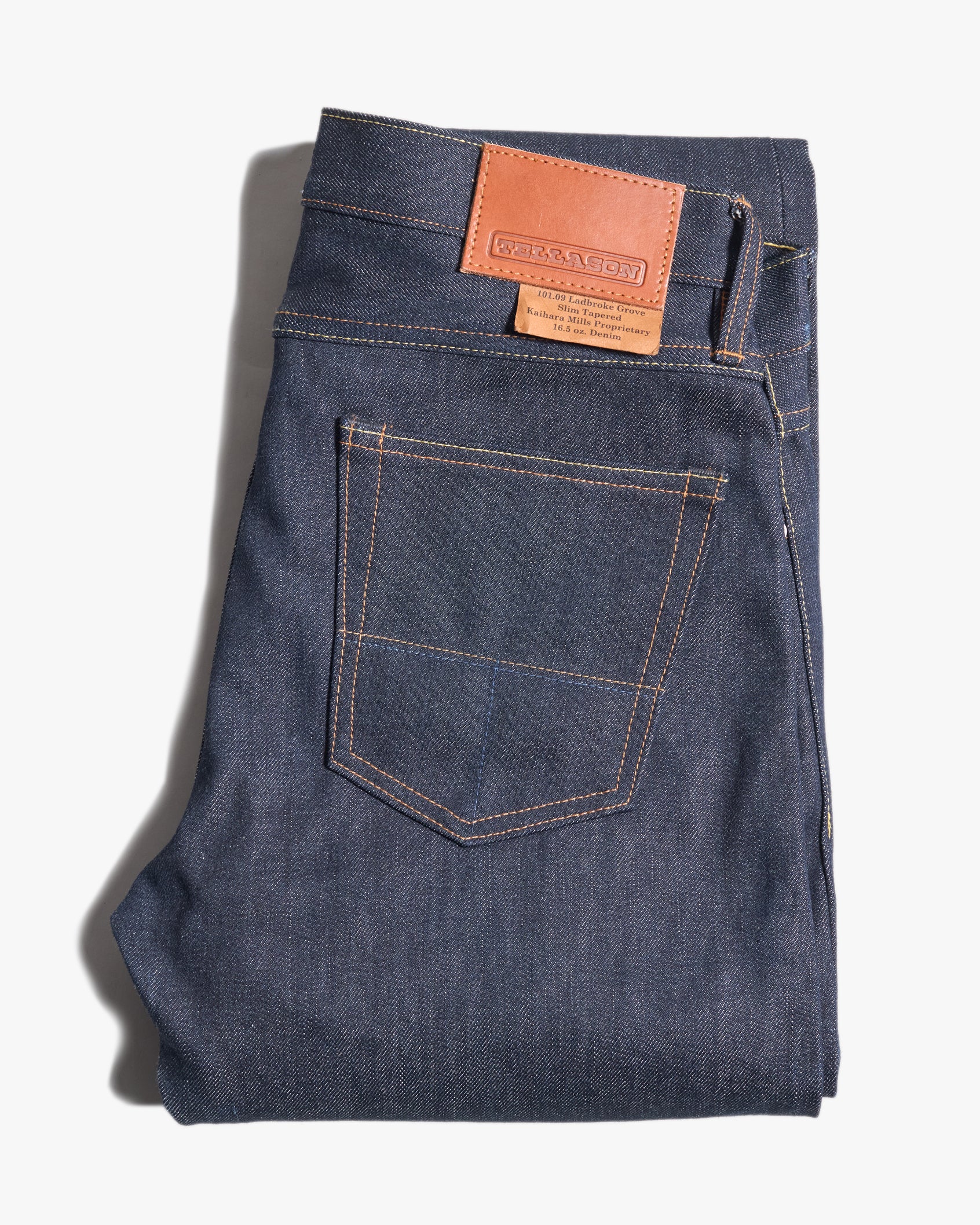 Tellason Ladbroke Grove Slim Tapered Mens Jeans - 16.5oz Kaihara Selvedge Denim