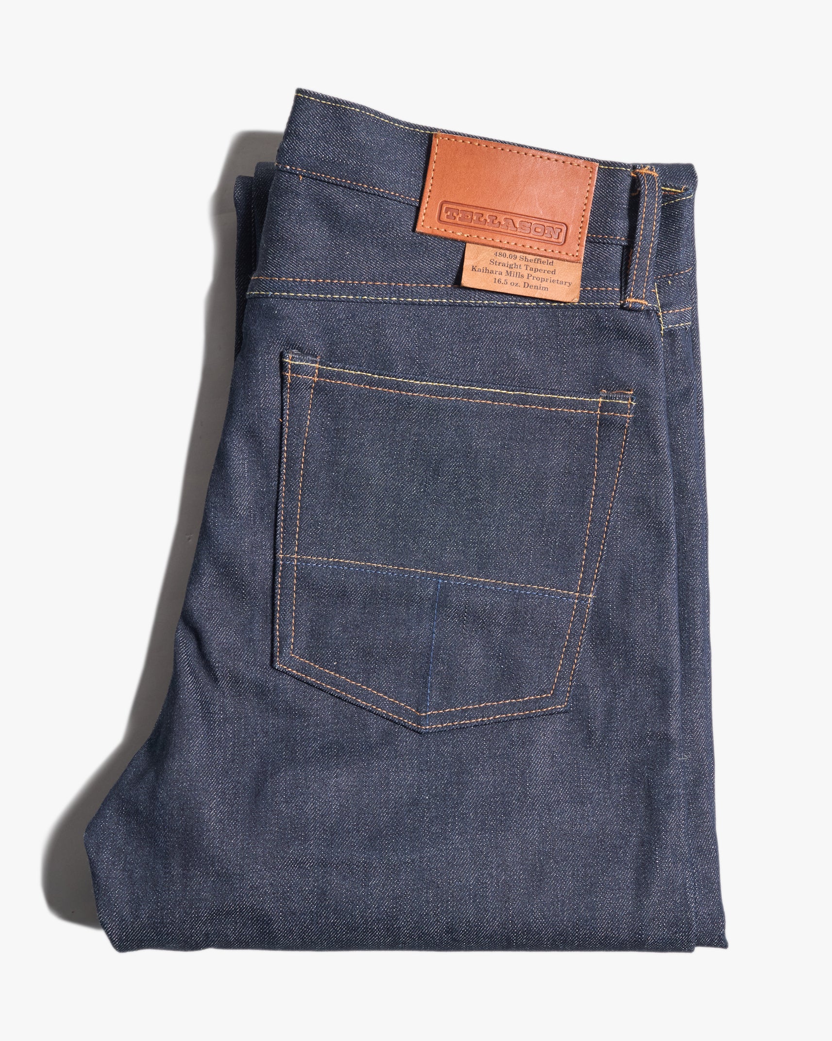 Tellason Sheffield Relaxed Straight Mens Jeans - 16.5oz Kaihara Selvedge Denim