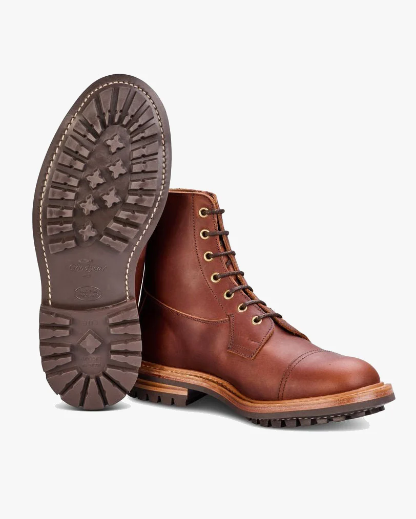 Trickers Allan Toe Cap Boot - Whisky Pampus / Commando Sole - Image 3