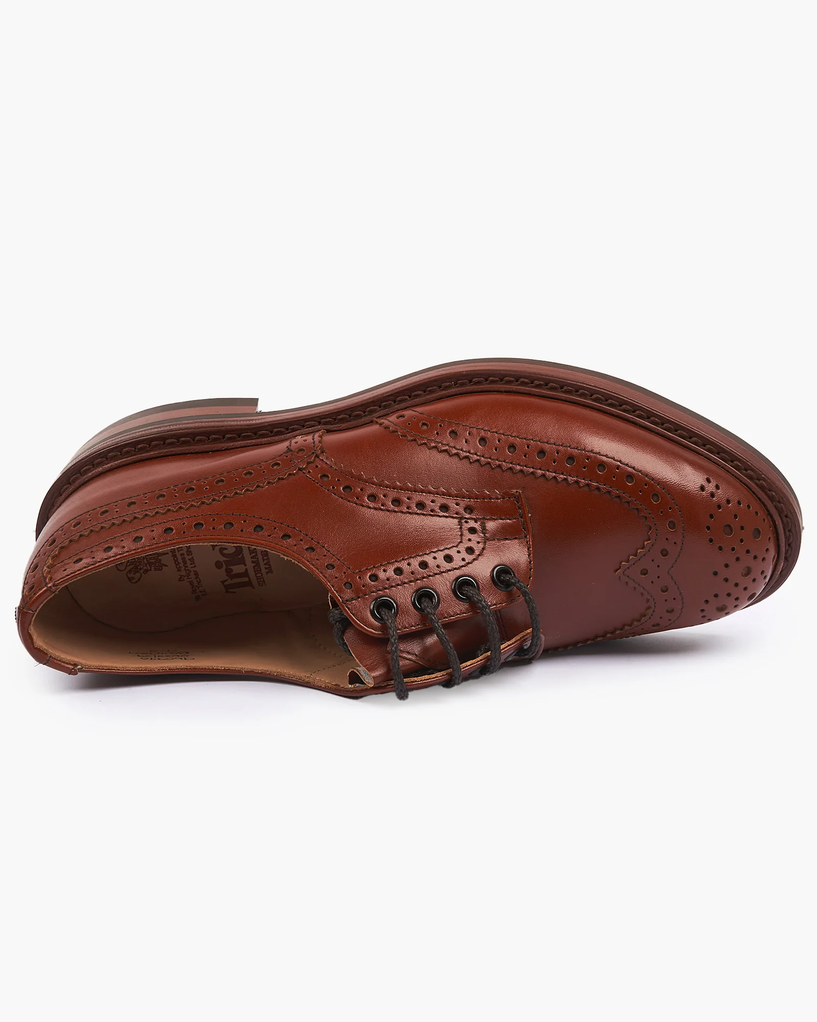 Trickers Bourton Country Derby Brogues - Marron Antique / Dainite Sole - Image 2