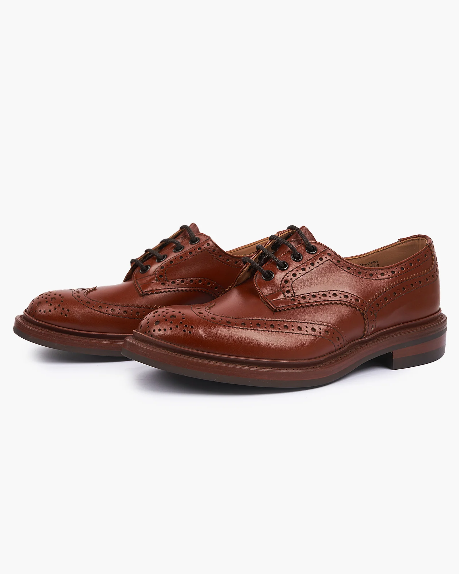 Trickers Bourton Country Derby Brogues - Marron Antique / Dainite Sole - Image 3