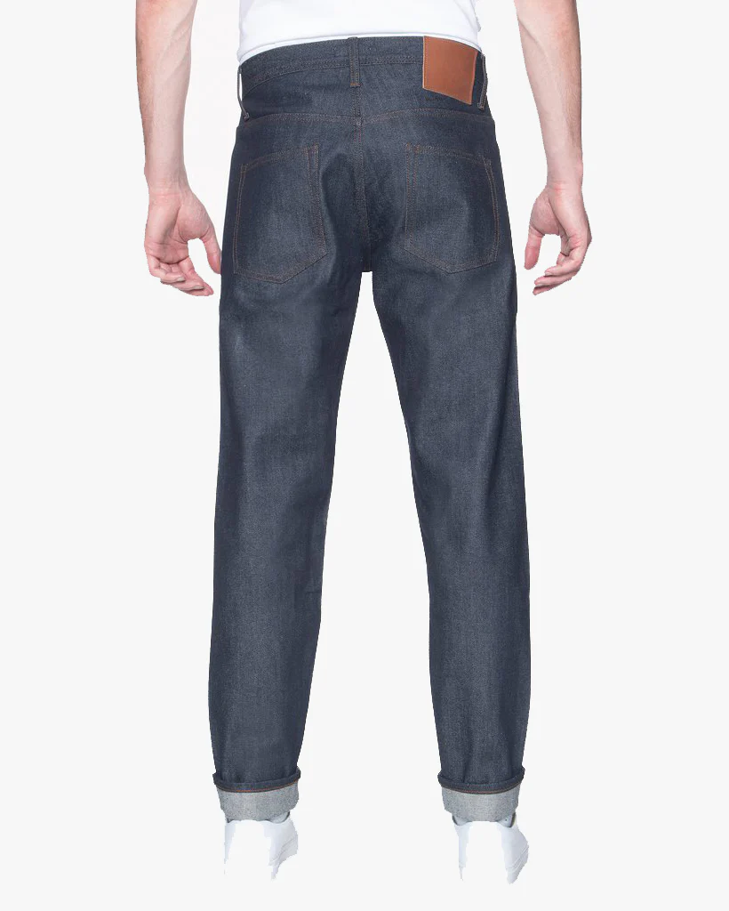 Unbranded UB601 Relaxed Tapered Mens Jeans - 14.5oz Indigo Selvedge - Image 4