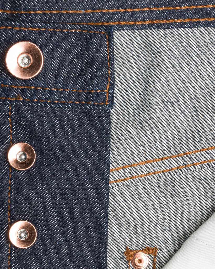 Unbranded UB601 Relaxed Tapered Mens Jeans - 14.5oz Indigo Selvedge - Image 7