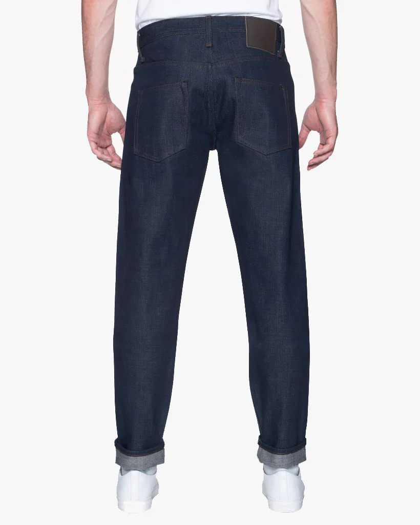 Unbranded UB621 Relaxed Tapered Mens Jeans - 21oz Indigo Selvedge - Image 4