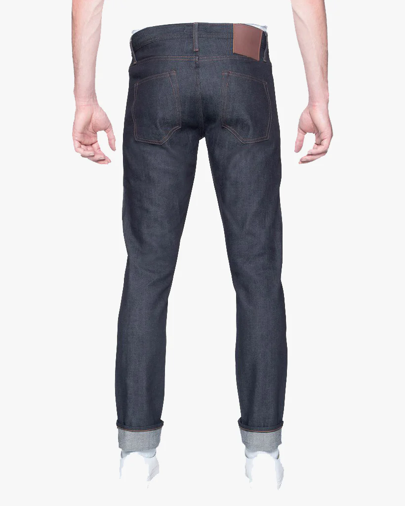 Unbranded UB422 Tight Fit Mens Jeans - 11oz Indigo Stretch Selvedge - Image 4