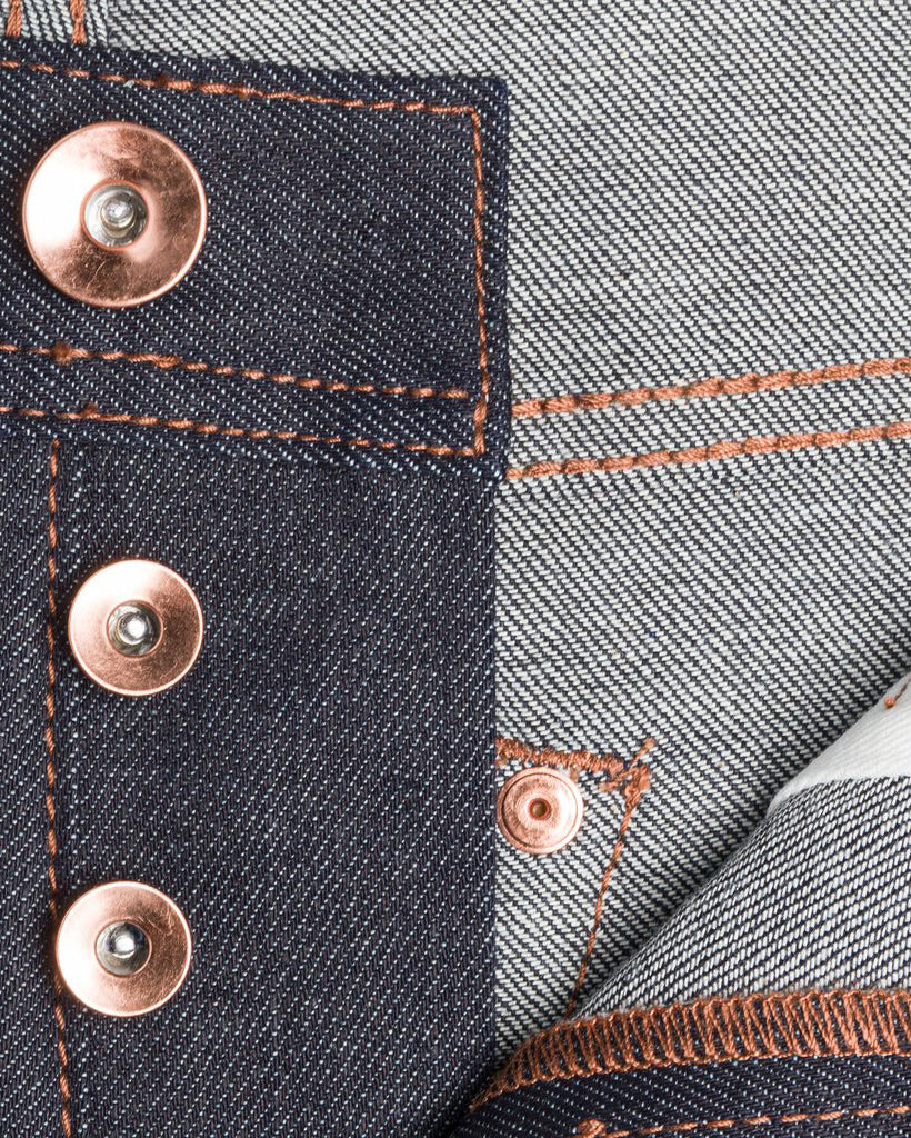 Unbranded UB422 Tight Fit Mens Jeans - 11oz Indigo Stretch Selvedge - Image 7