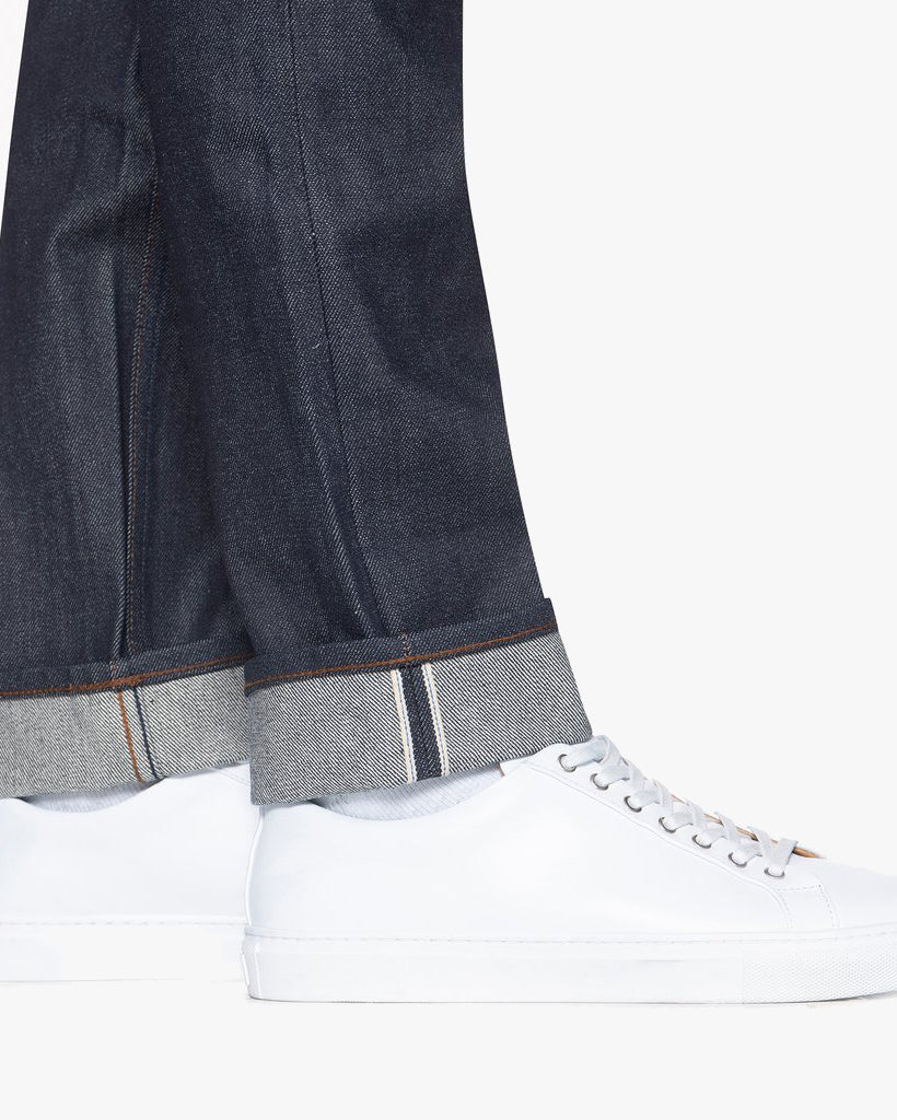 Unbranded UB101 Skinny Fit Mens Jeans - 14.5oz Indigo Selvedge - Image 2