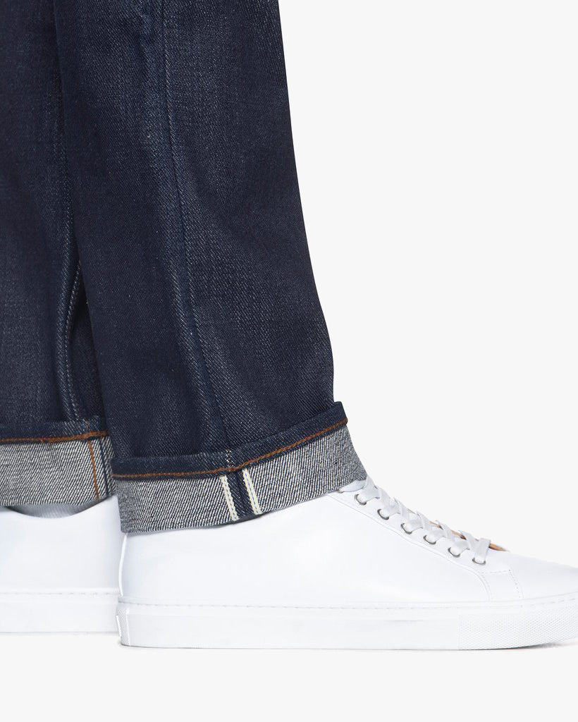 Unbranded UB121 Skinny Fit Mens Jeans - 21oz Indigo Selvedge - Image 2
