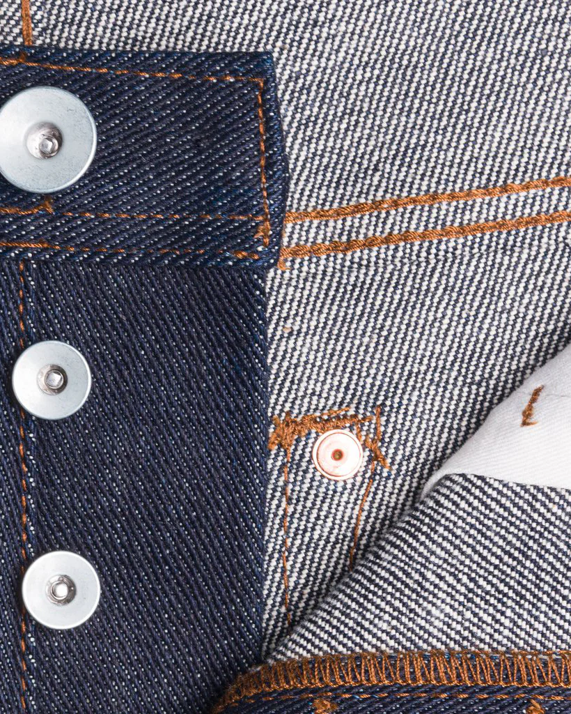 Unbranded UB121 Skinny Fit Mens Jeans - 21oz Indigo Selvedge - Image 7