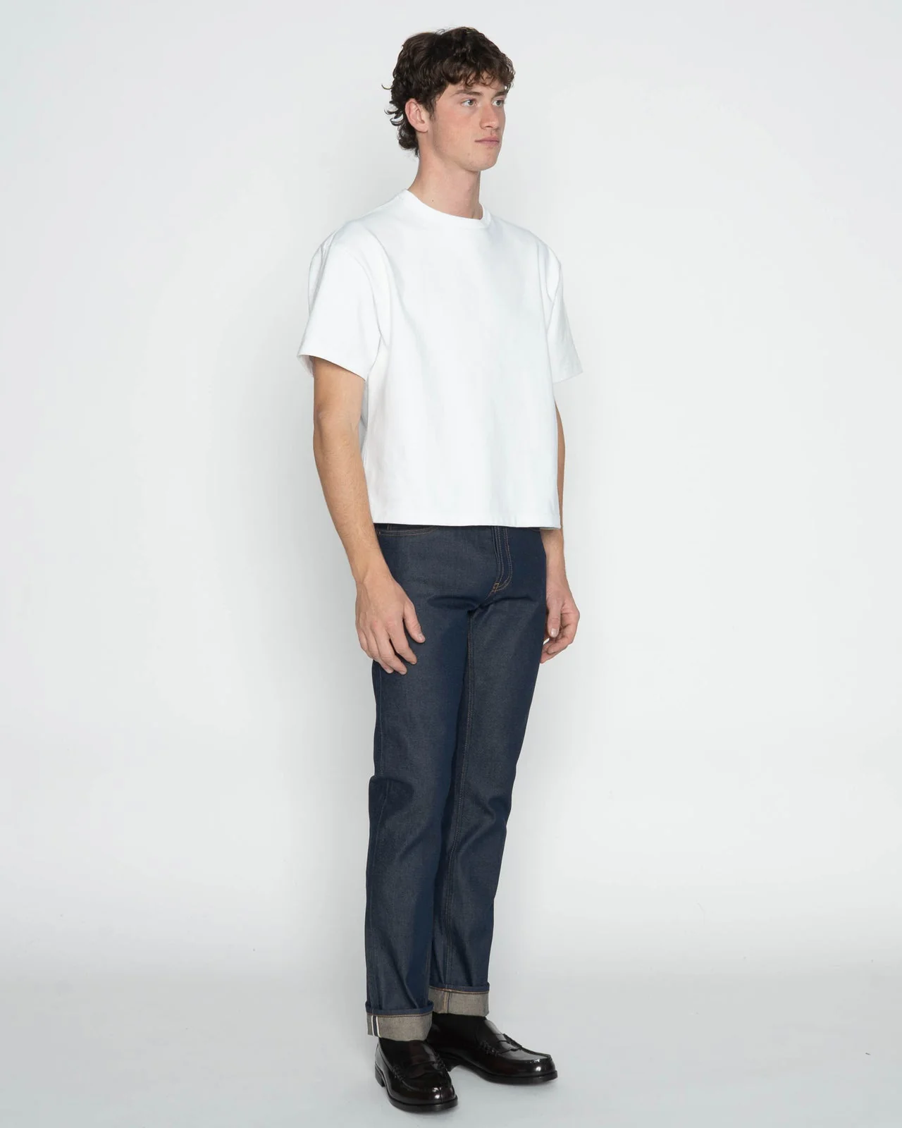 Unbranded UB154 Skinny Fit Mens Jeans - 13.5oz Vintage Blue Selvedge - Image 8