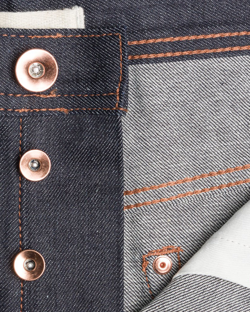 Unbranded UB222 Tapered Fit Mens Jeans - 11oz Indigo Stretch Selvedge - Image 7